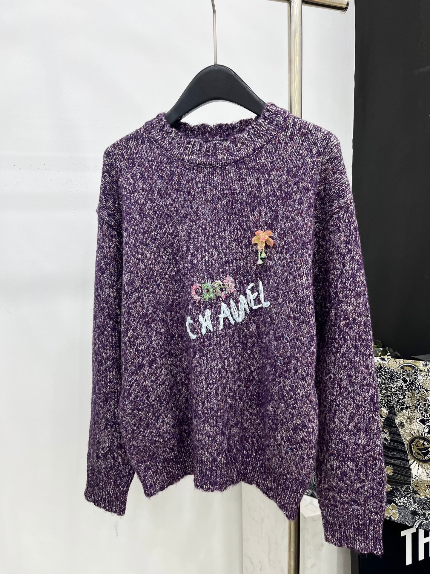 C 25 Vintage Crochet Cashmere Sweater