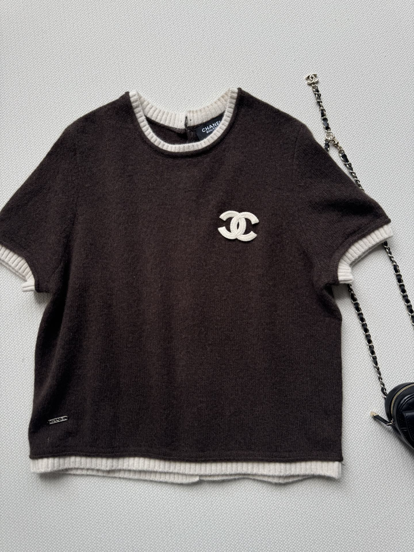 C 25 Vintage Cashmere Short Sleeves(BROWN/GREEN)