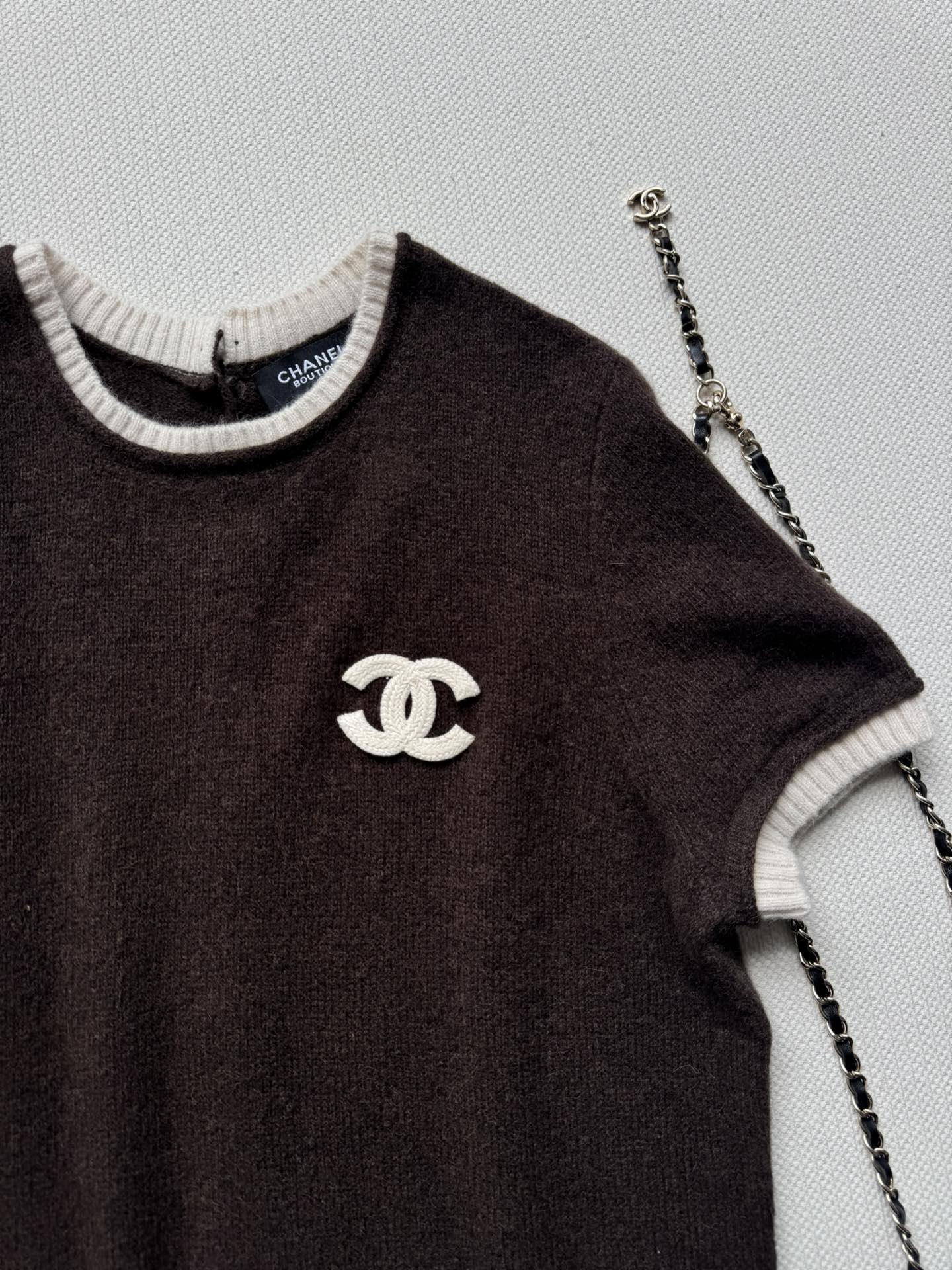 C 25 Vintage Cashmere Short Sleeves(BROWN/GREEN)