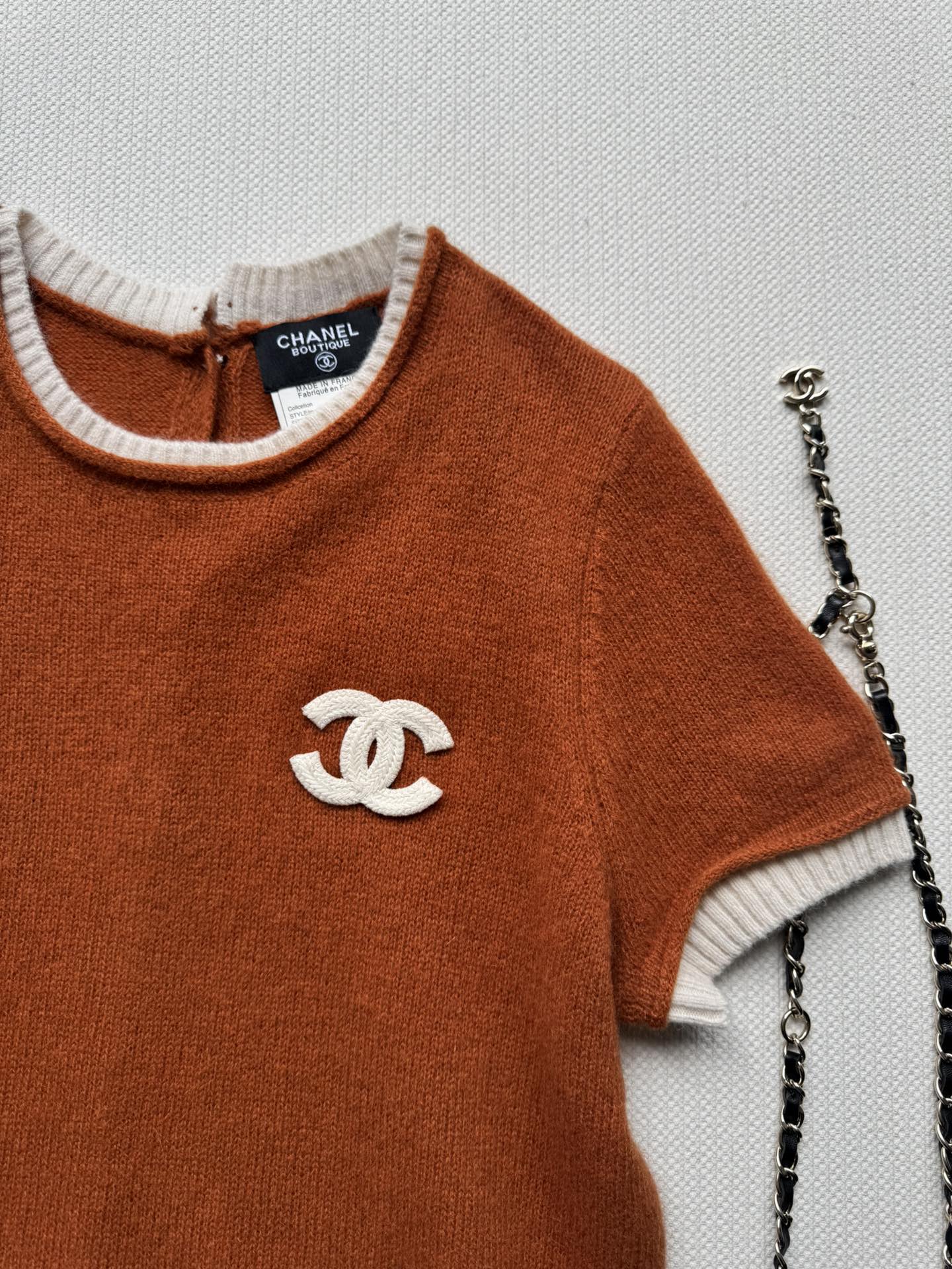 C 25 Vintage Cashmere Short Sleeves(BROWN/GREEN)