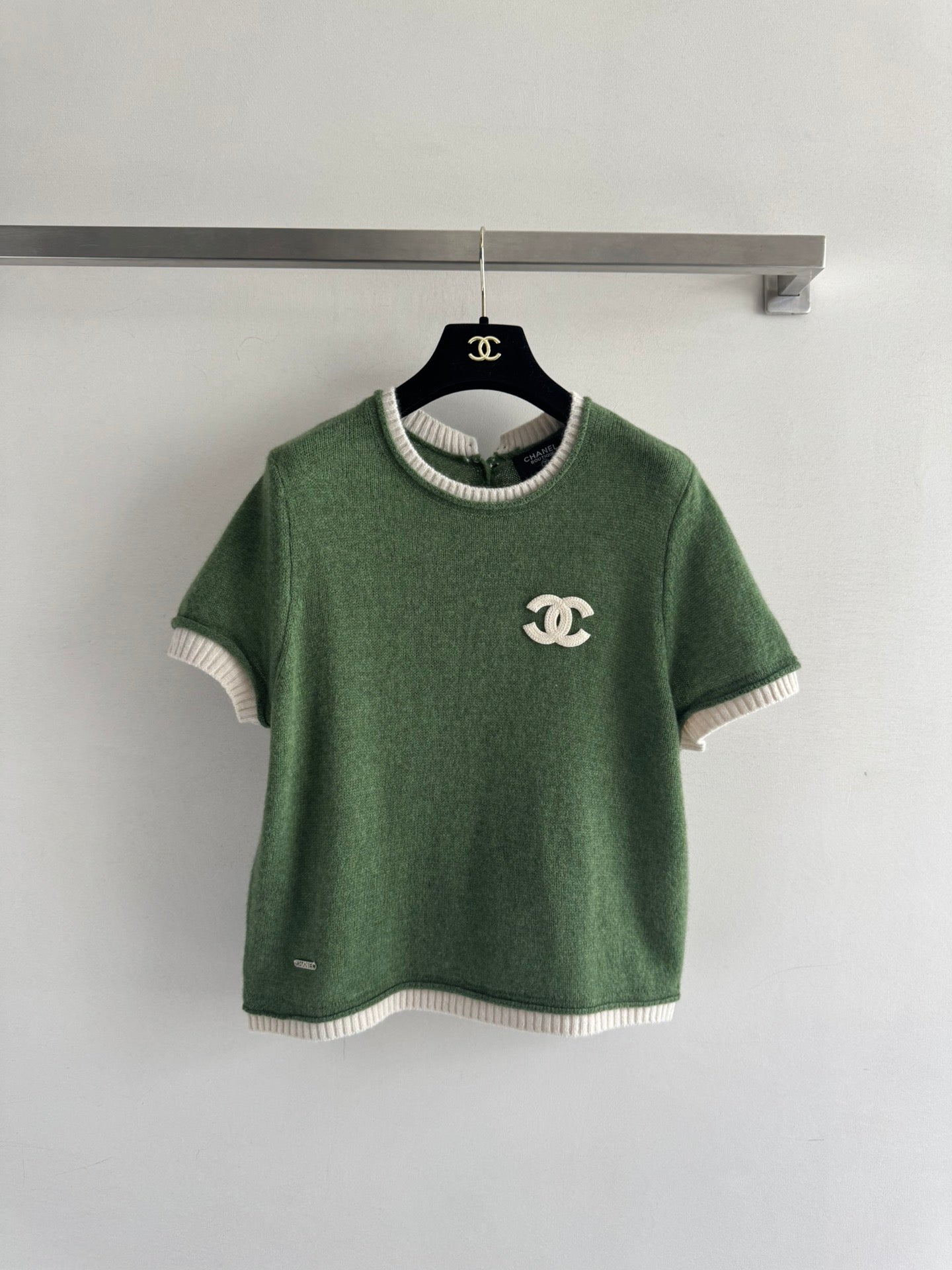 C 25 Vintage Cashmere Short Sleeves(BROWN/GREEN)