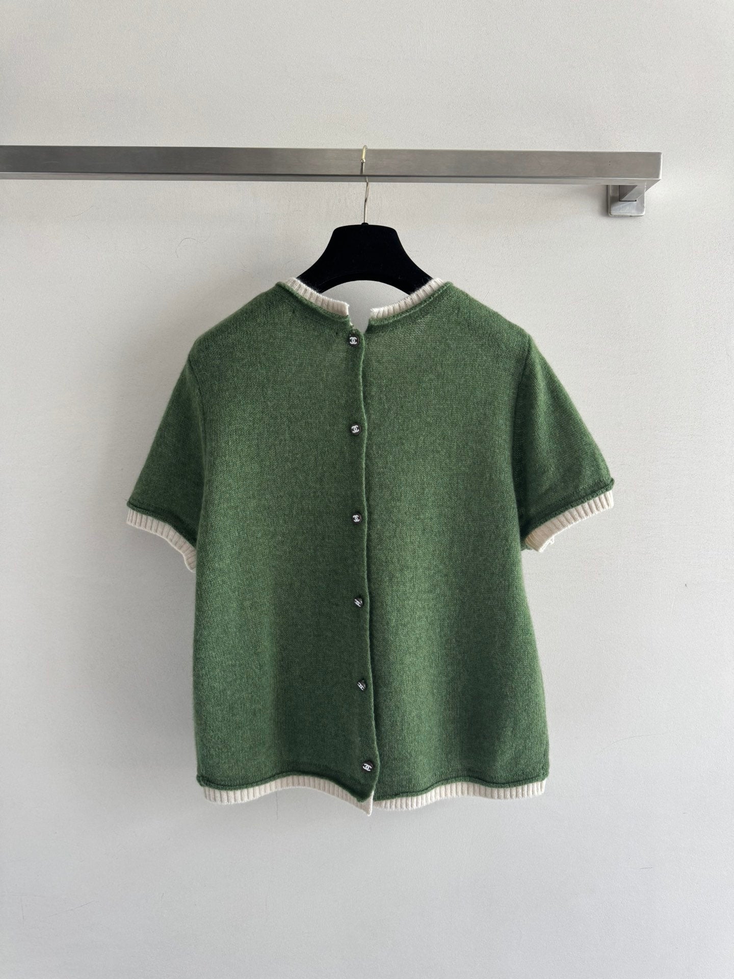 C 25 Vintage Cashmere Short Sleeves(BROWN/GREEN)