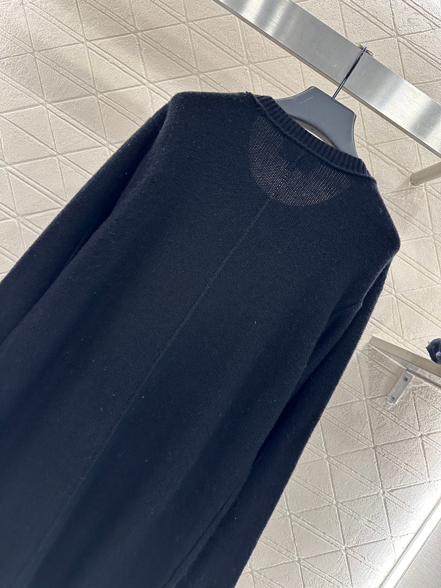 C 25 3D Camellia Knit Wool Cashmere Dress