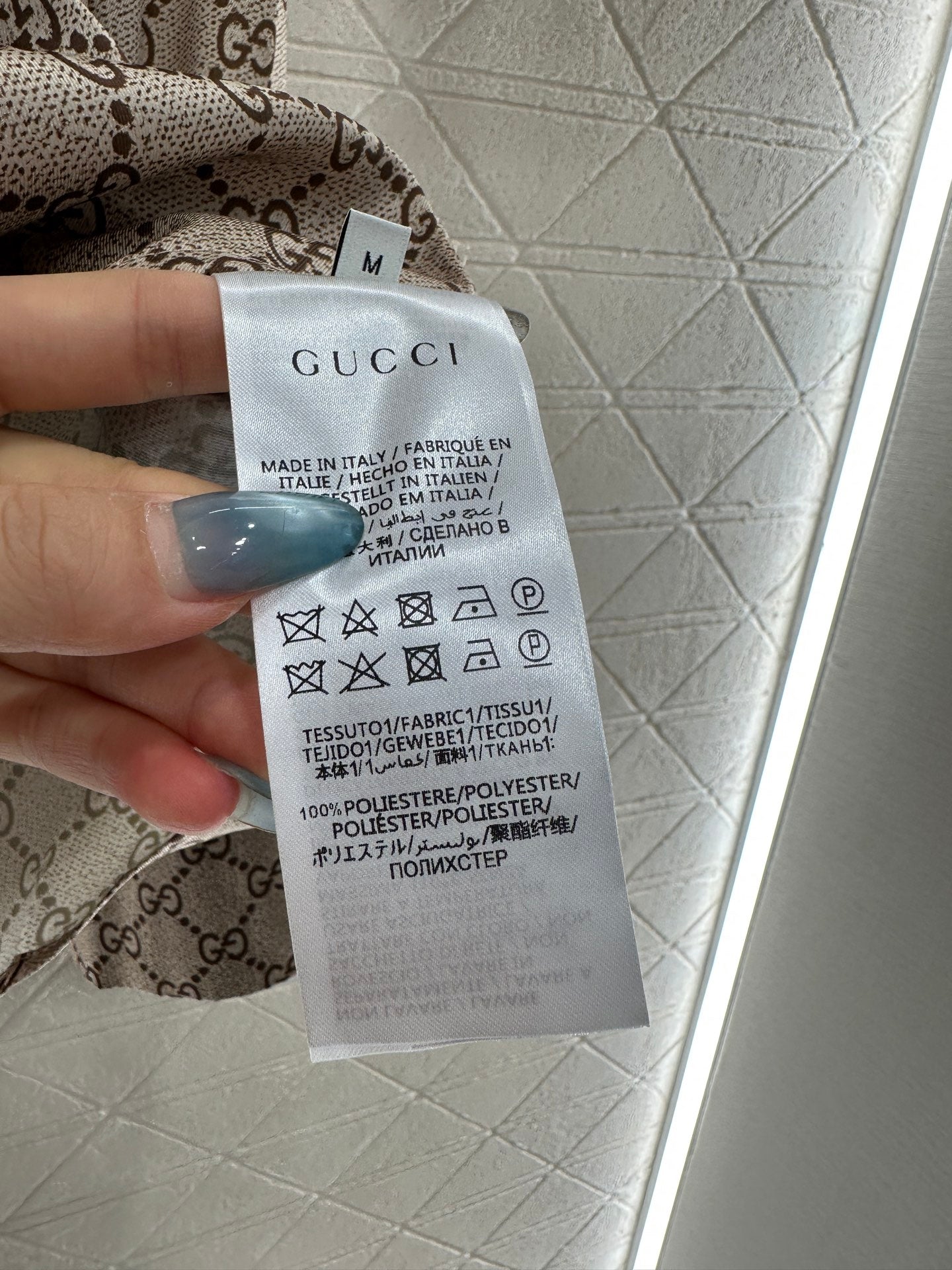 Gu 25 Lace-up printed shirt