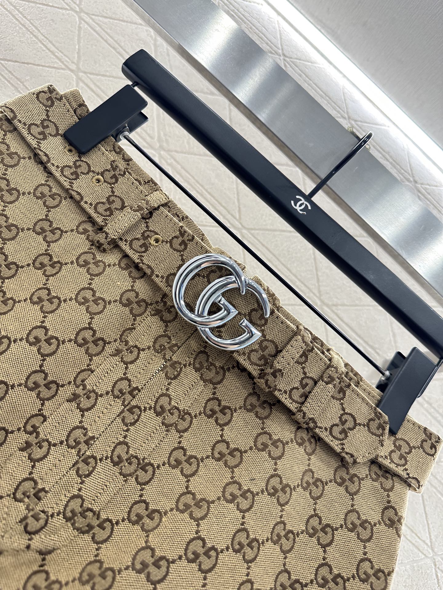 Gu 25 jacquard belt skirt