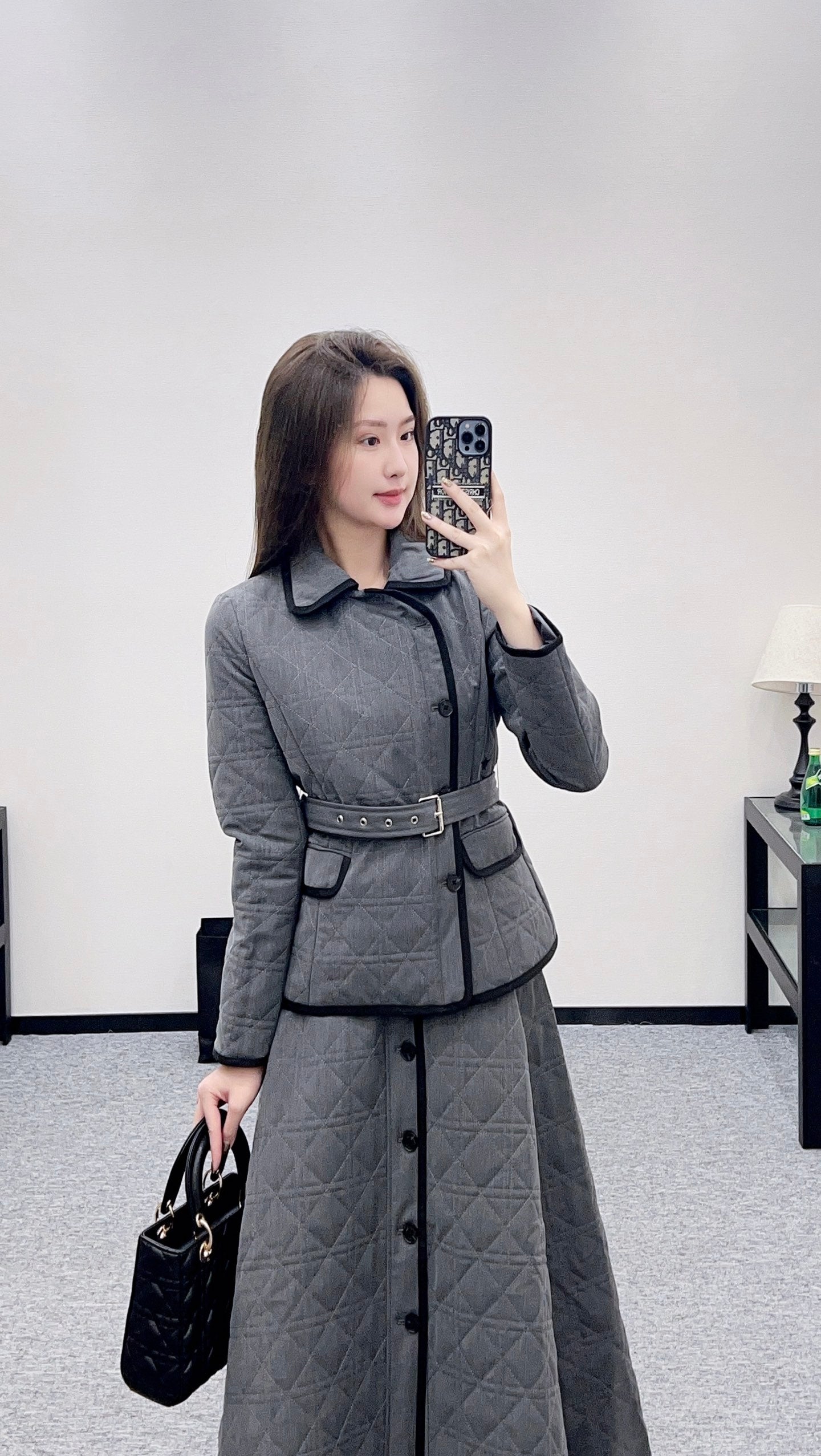 Di 25 Raglan cotton jacket and skirt suit