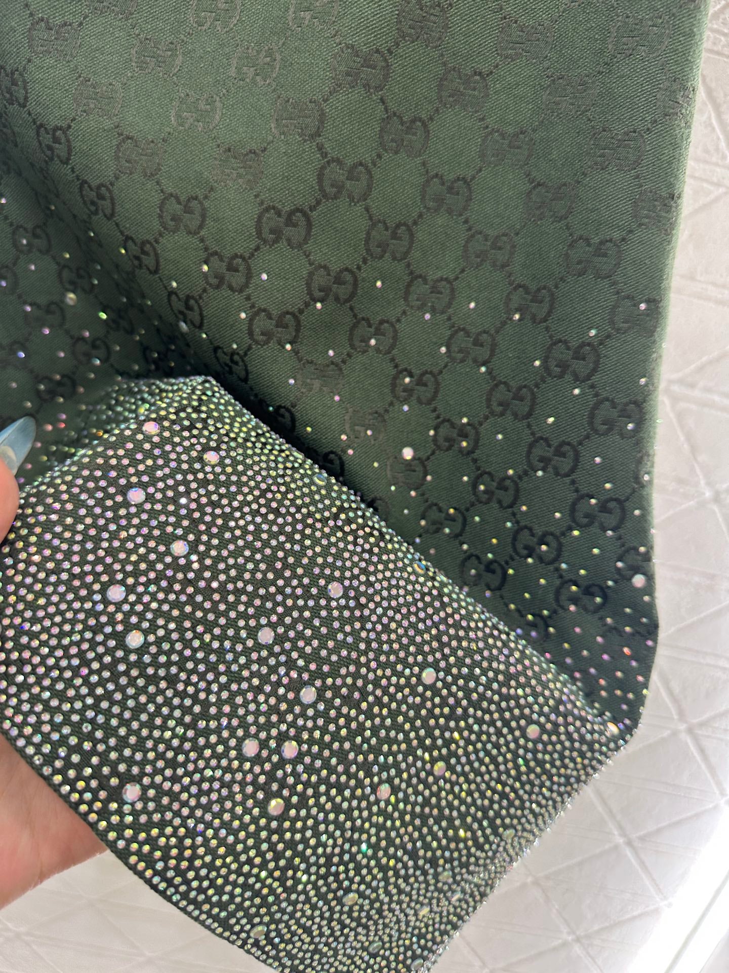 Gu 25 Rhinestone jacquard dress