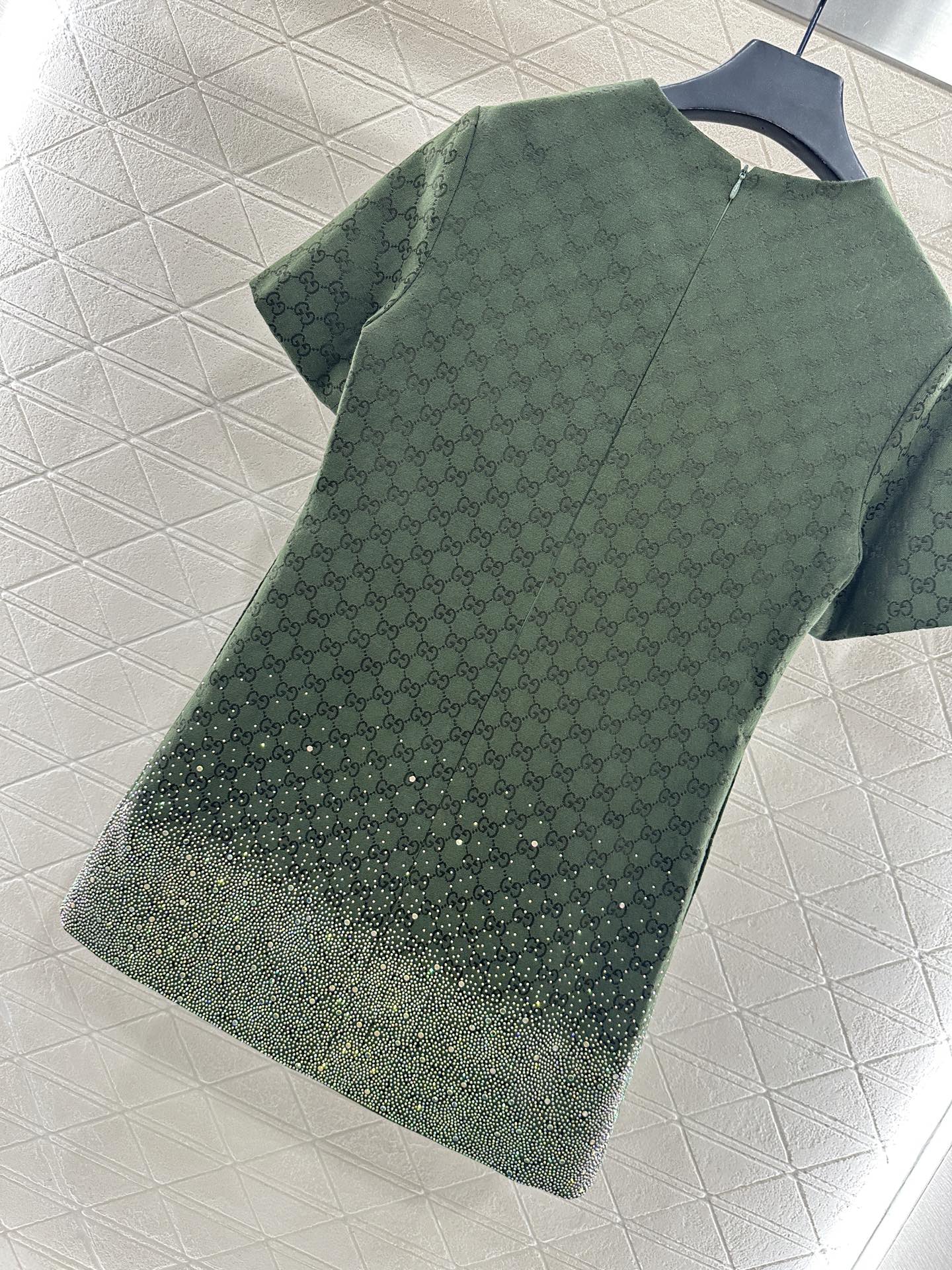 Gu 25 Rhinestone jacquard dress