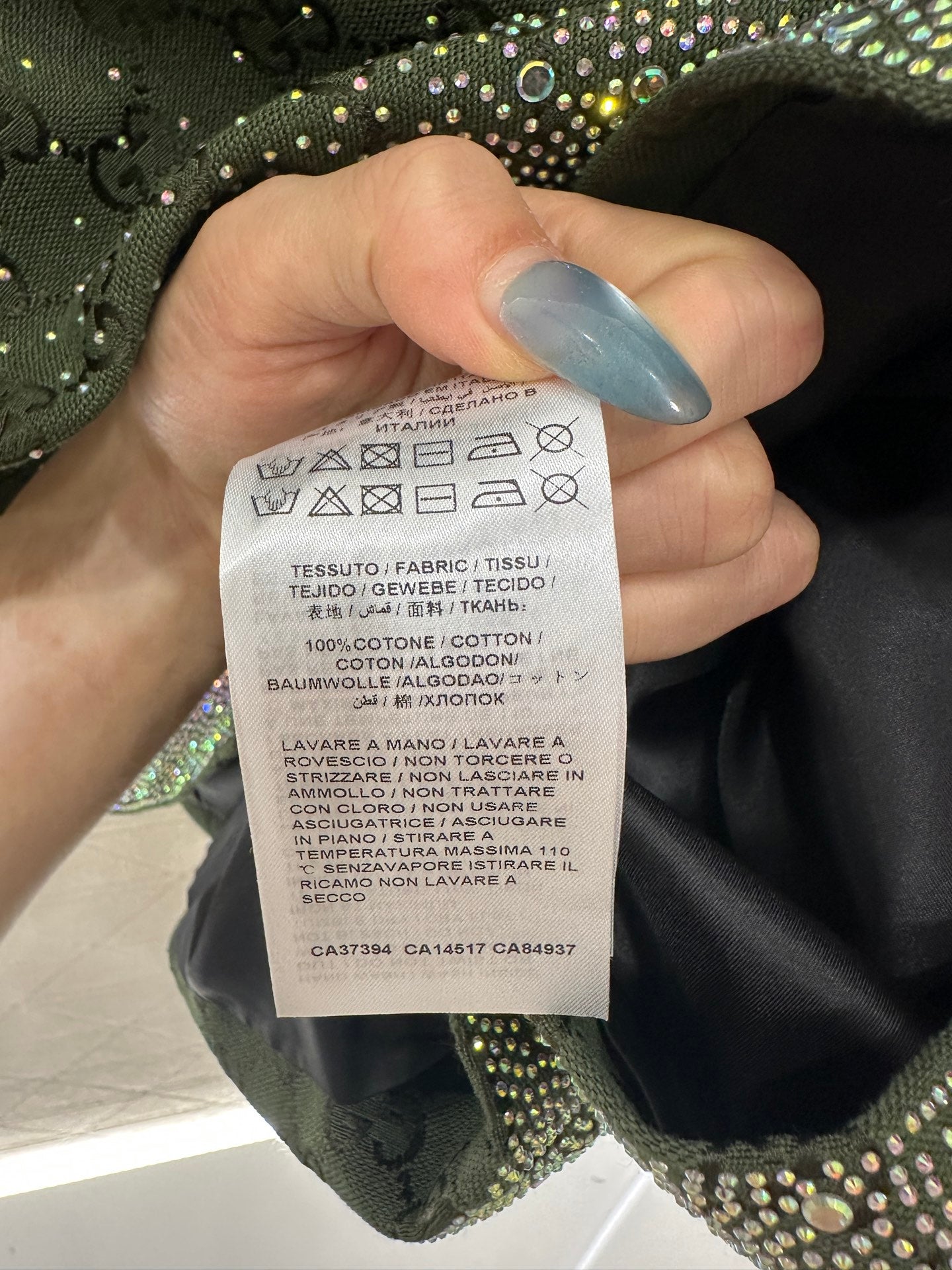 Gu 25 Rhinestone jacquard dress