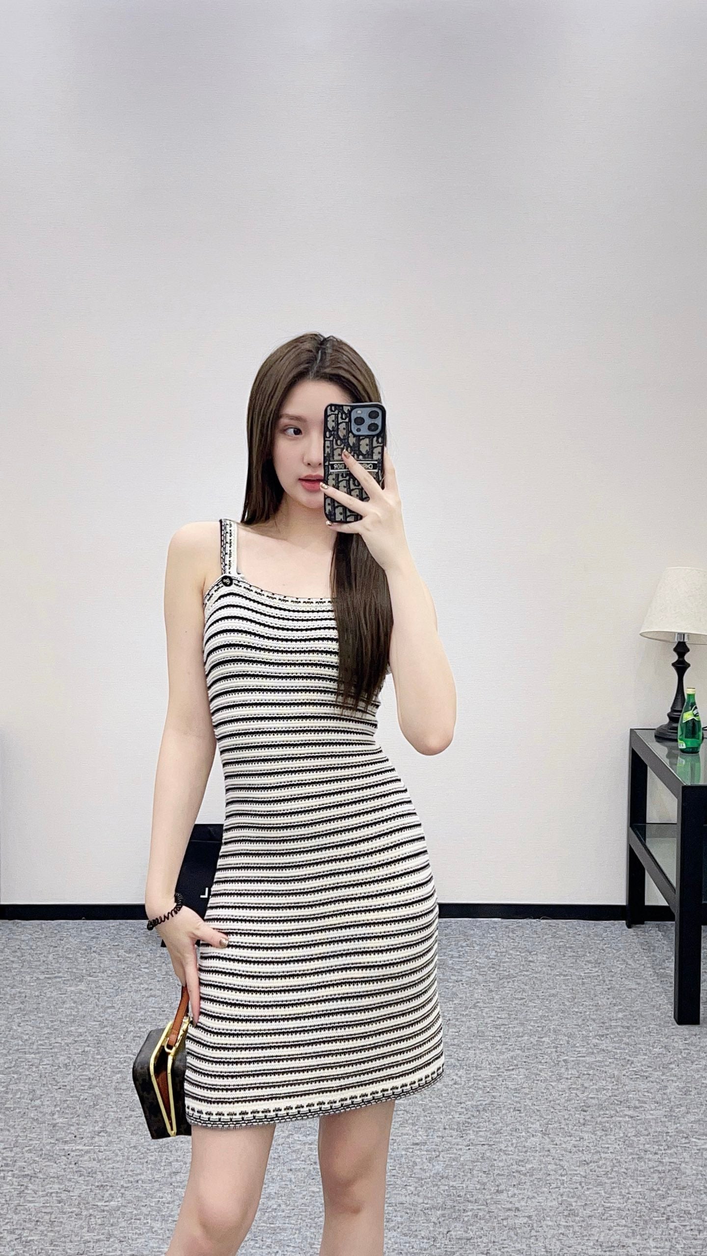 Di 25 knitted suspender skirt