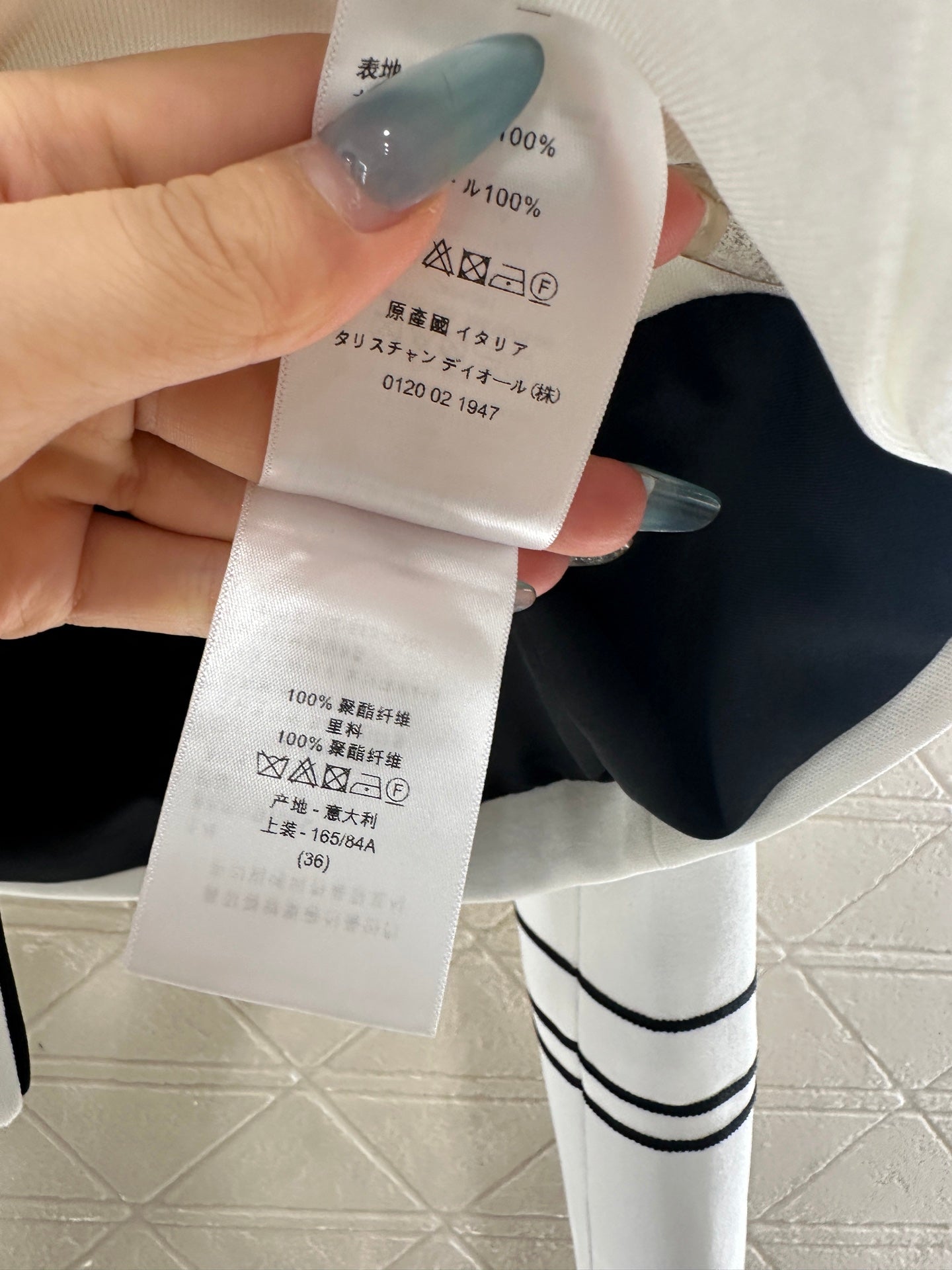 Di 25 Bee logo stand-up collar straight-cut shoulder suit
