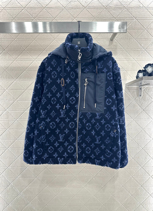 L 25 Hooded Teddy Lamb Jacket