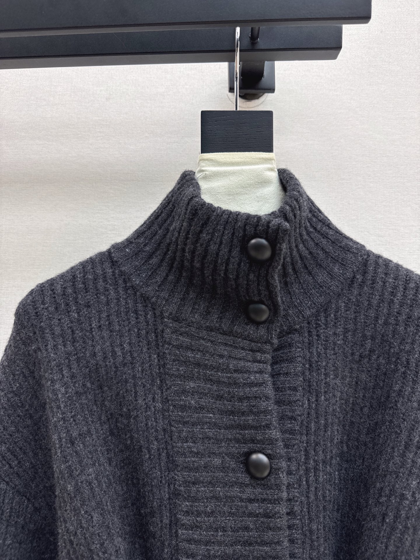 Bru 25 Knitted wool coat(BEIGI/BLACK/GRAY)