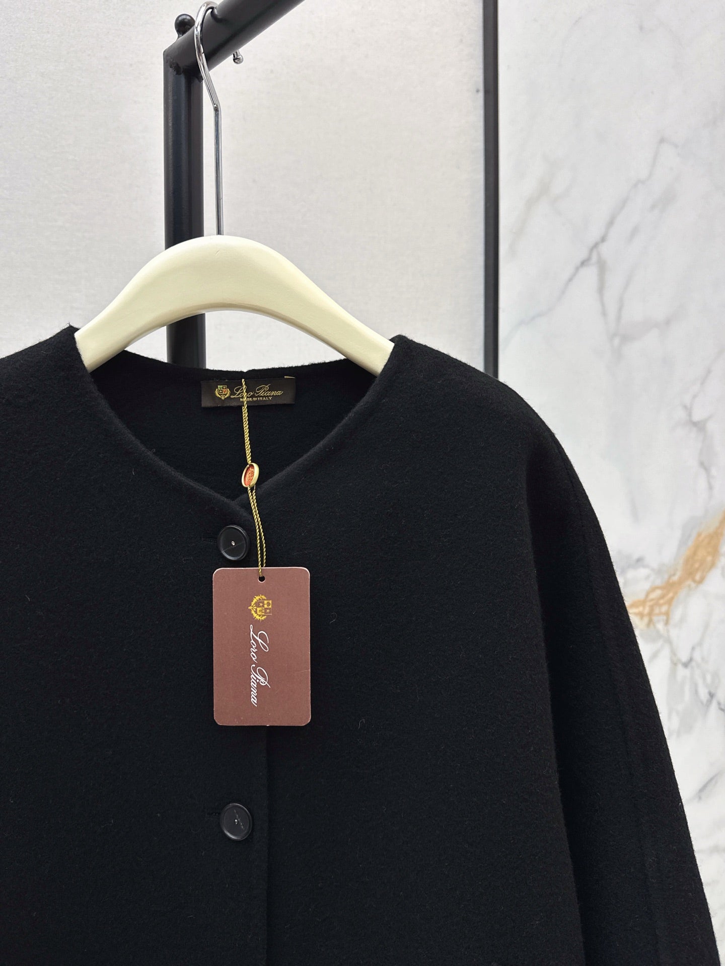 Lor 25 Scarf + Cashmere Wool Jacket(WHITE/BLACK/BROWN)