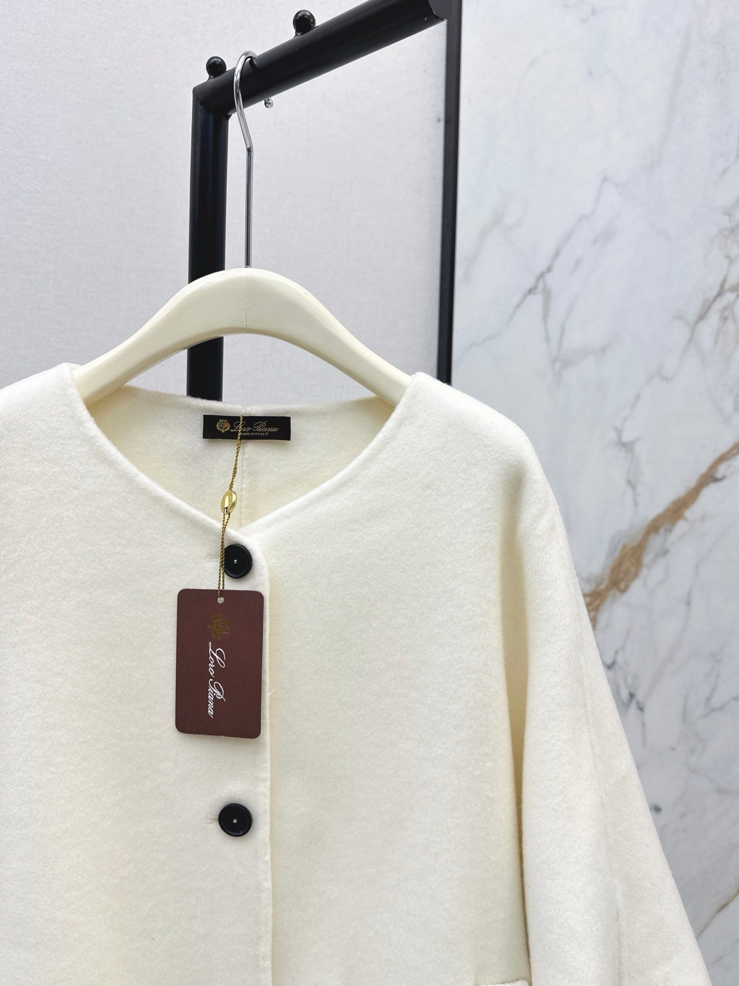 Lor 25 Scarf + Cashmere Wool Jacket(WHITE/BLACK/BROWN)