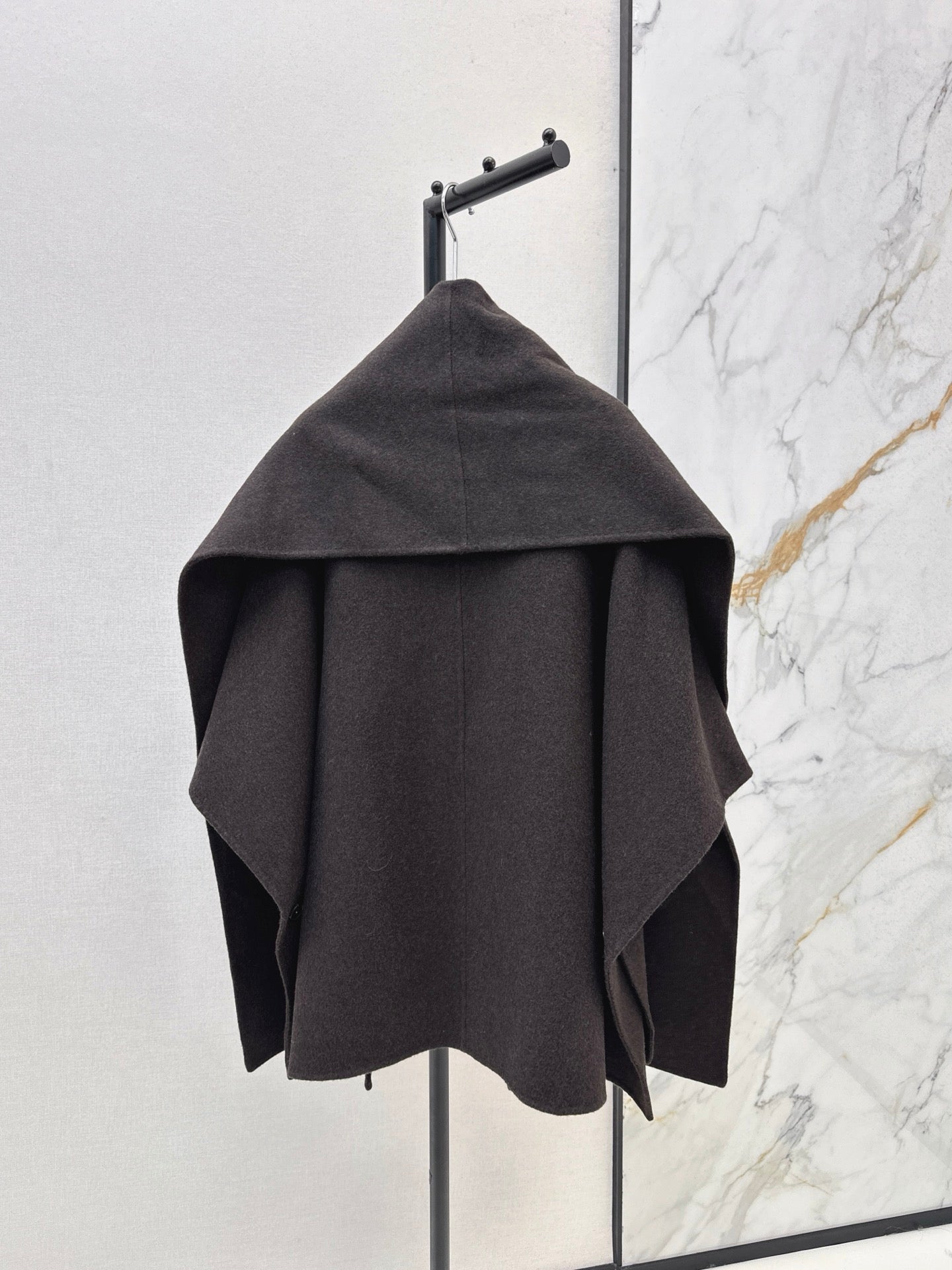Lor 25 Scarf + Cashmere Wool Jacket(WHITE/BLACK/BROWN)