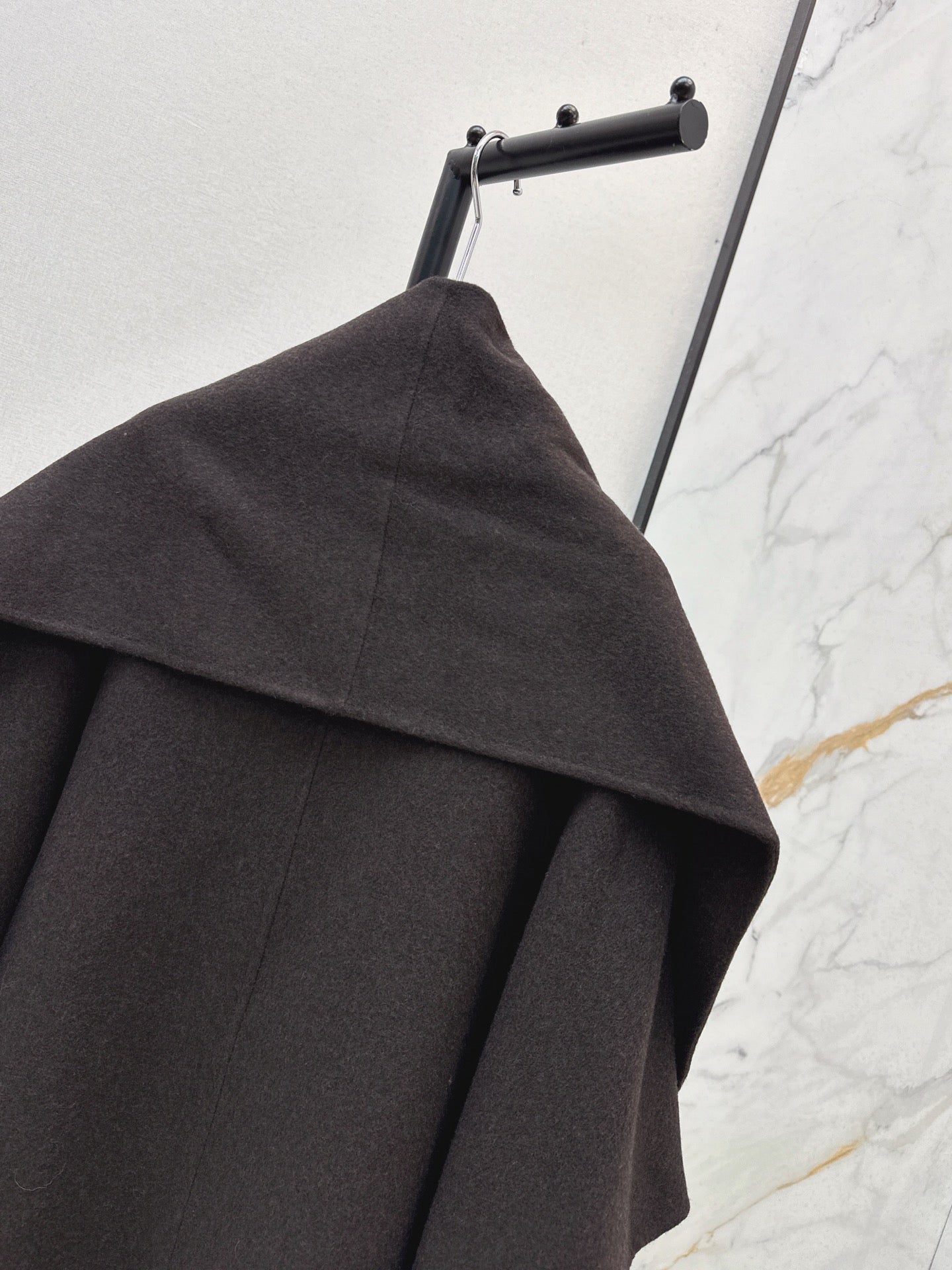 Lor 25 Scarf + Cashmere Wool Jacket(WHITE/BLACK/BROWN)