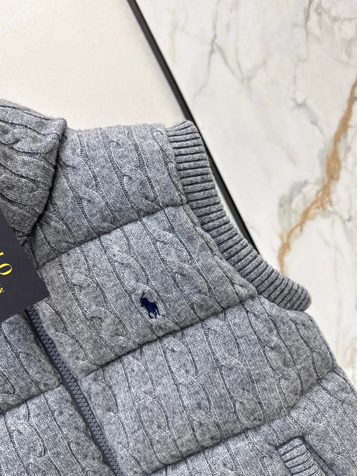 Ra 25 New wool braided knitted down vest
