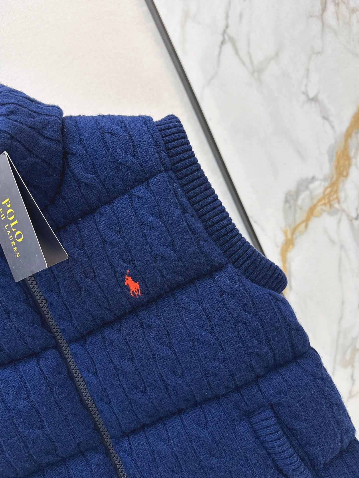 Ra 25 New wool braided knitted down vest