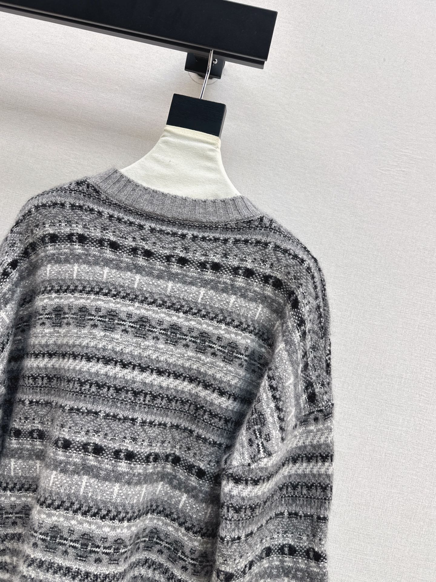 Lor 25 New Fair Isle Knitted Crew Neck Wool Sweater
