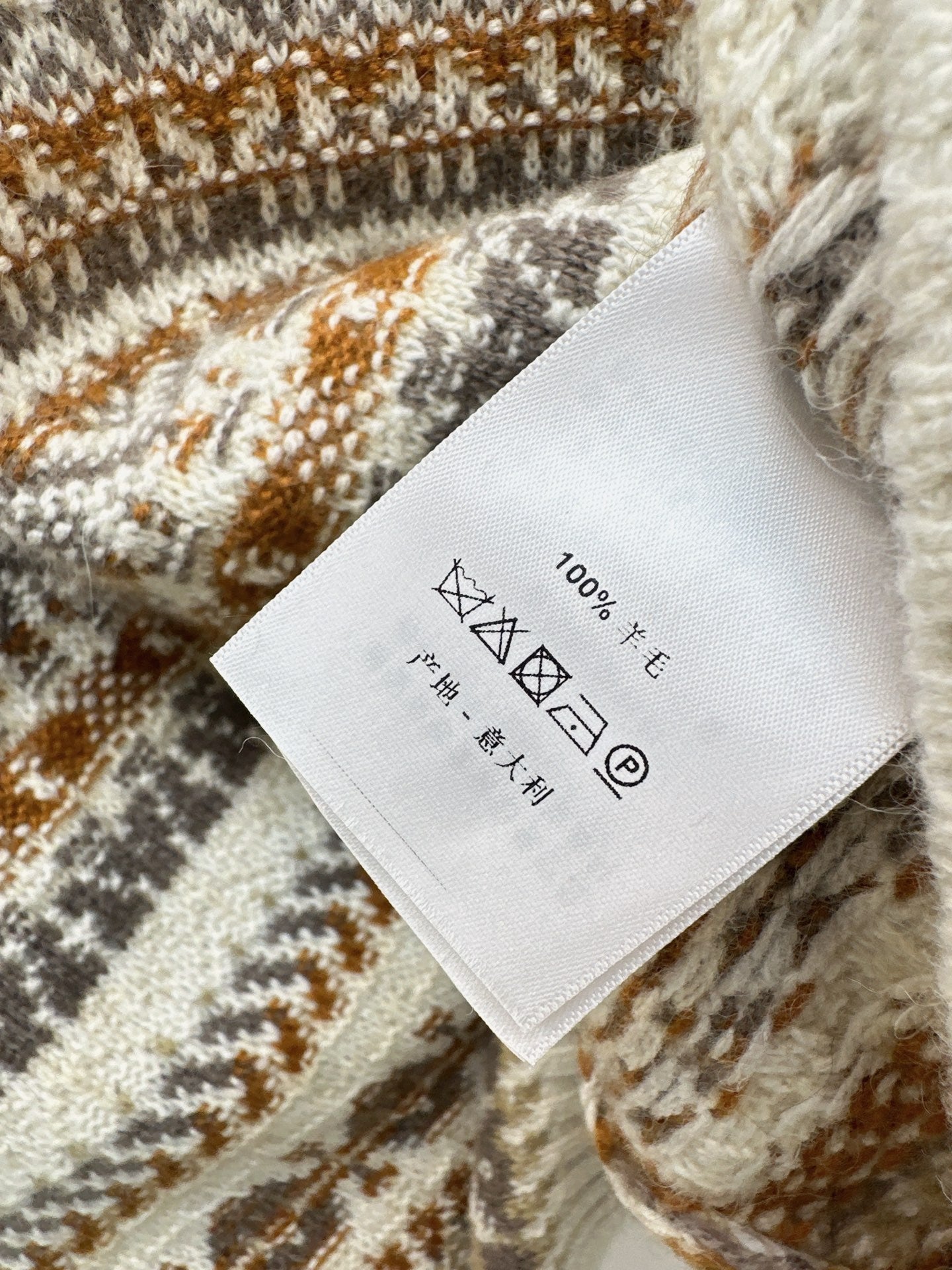 Lor 25 New Fair Isle Knitted Crew Neck Wool Sweater