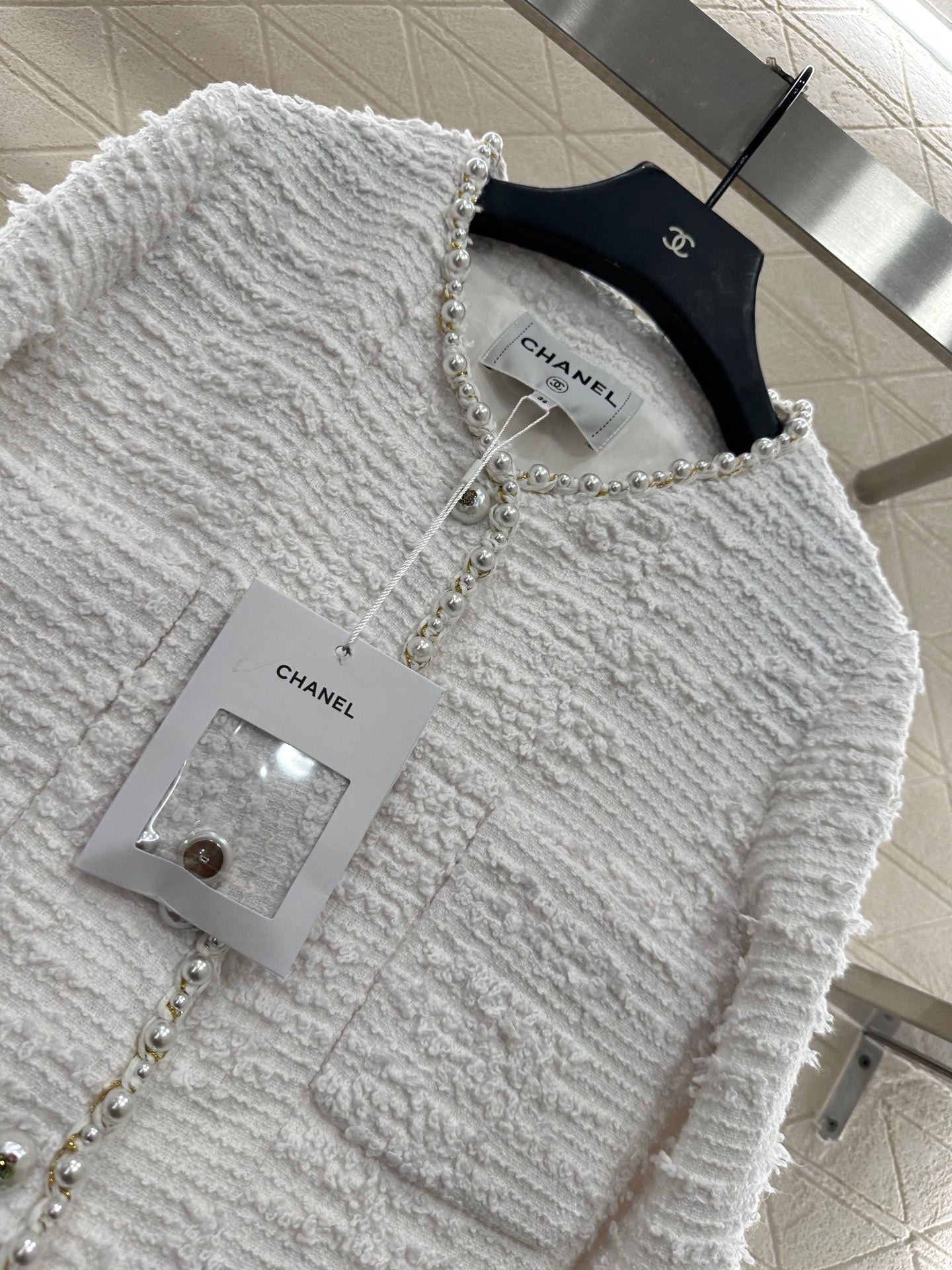 C 25 Heavy Pearl Dress Jacket