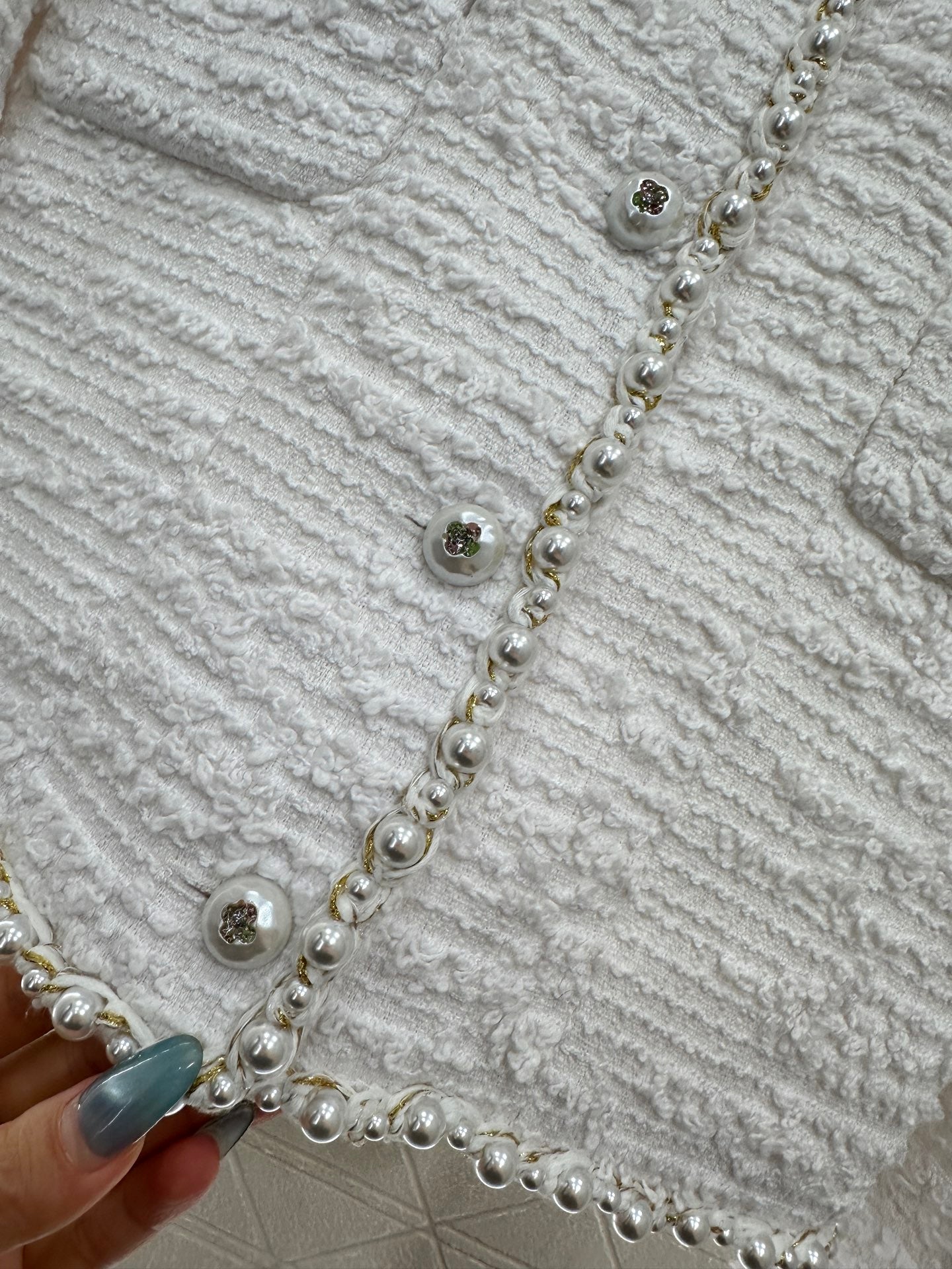 C 25 Heavy Pearl Dress Jacket