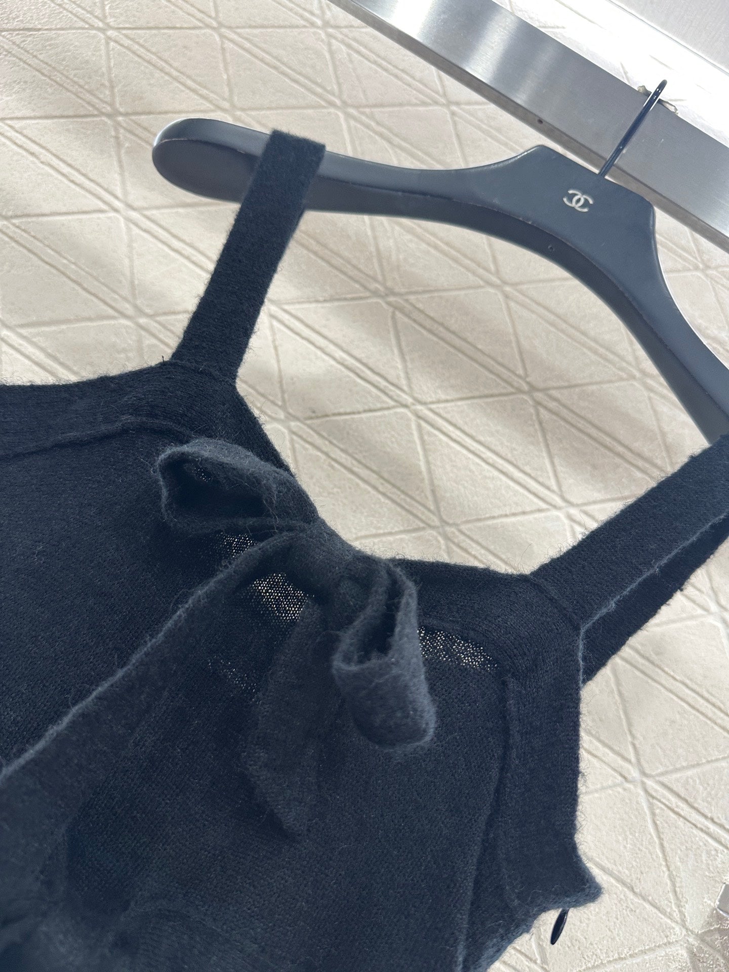C 25 Cake Layer Bow Knitted Slip Dress