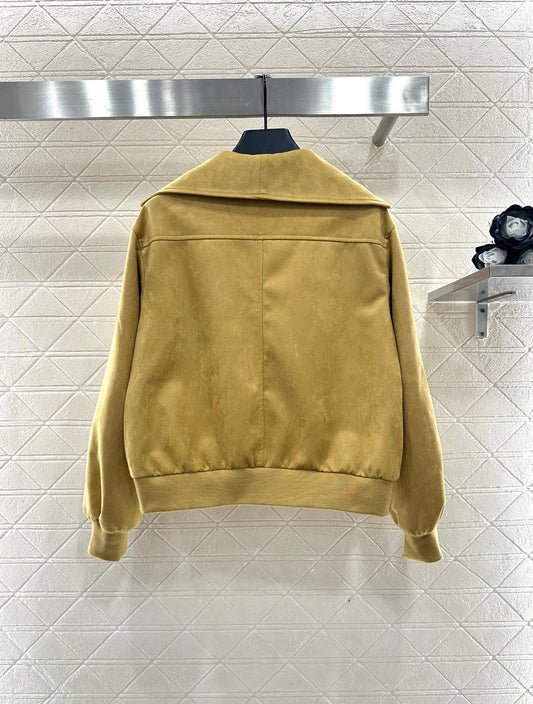 C 25 Lapel suede jacket