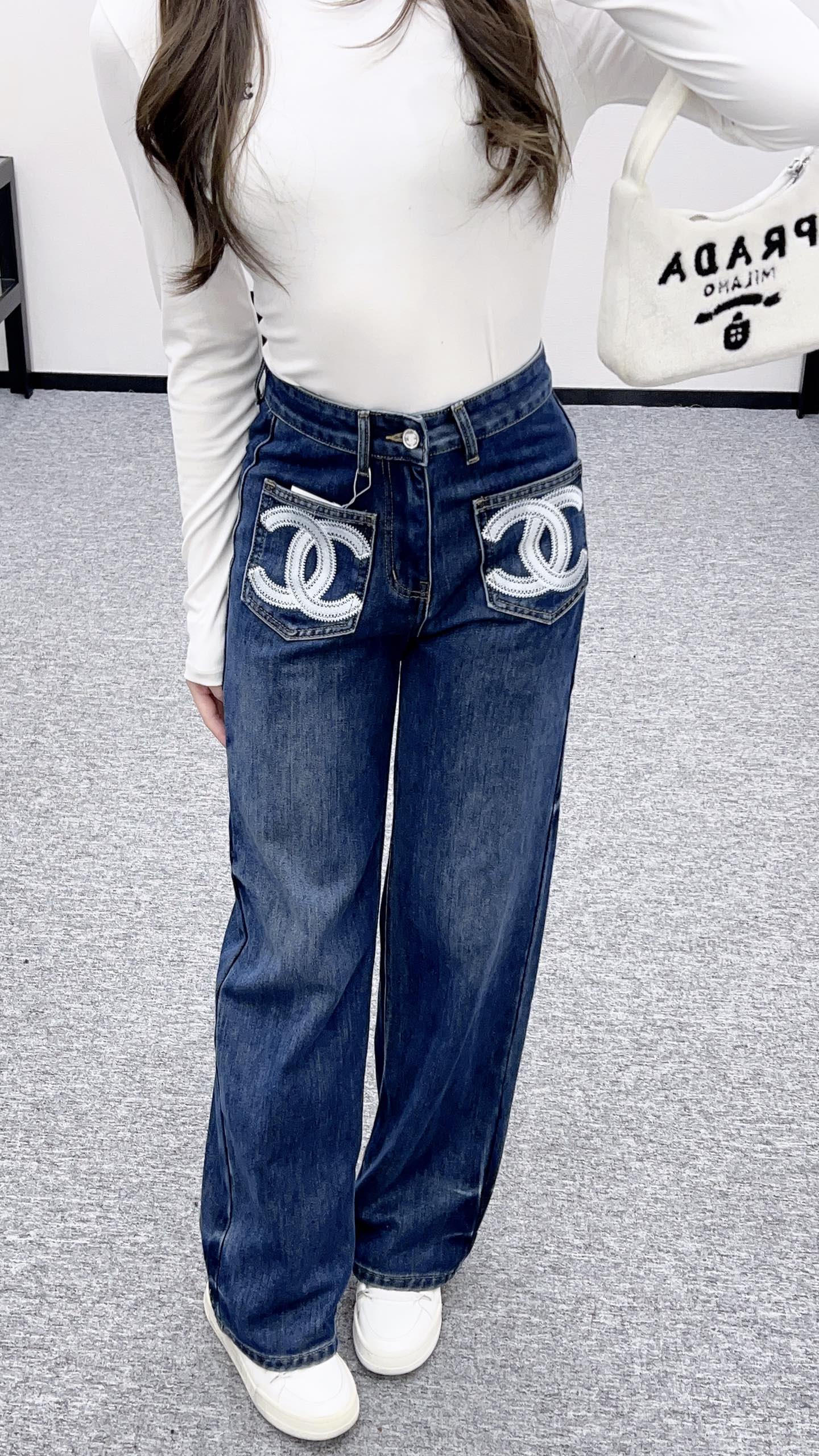 C 25 wide-leg jeans