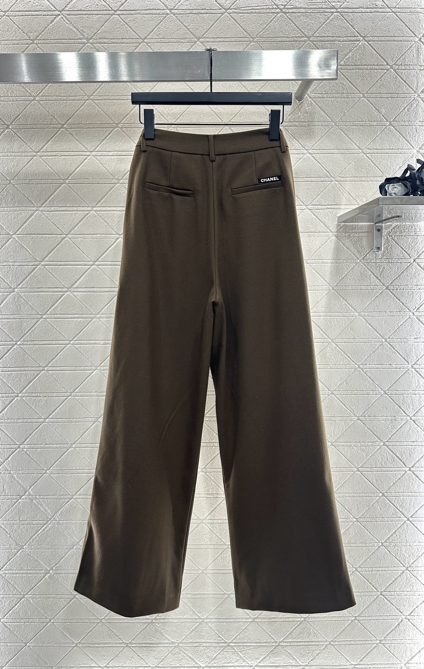 C 25 Scarf wide-leg trousers