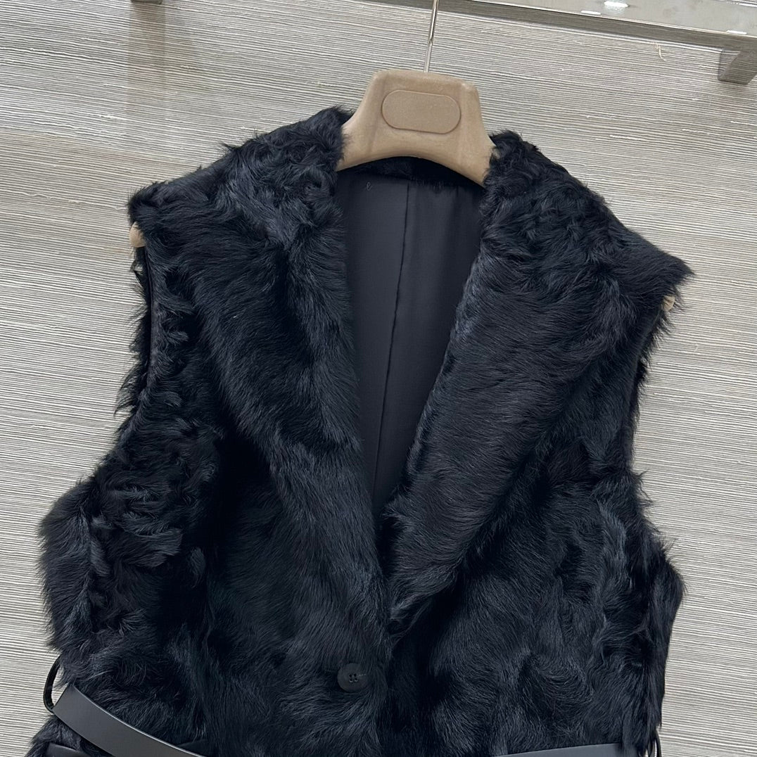Bru 25 Wool and sheepskin vest