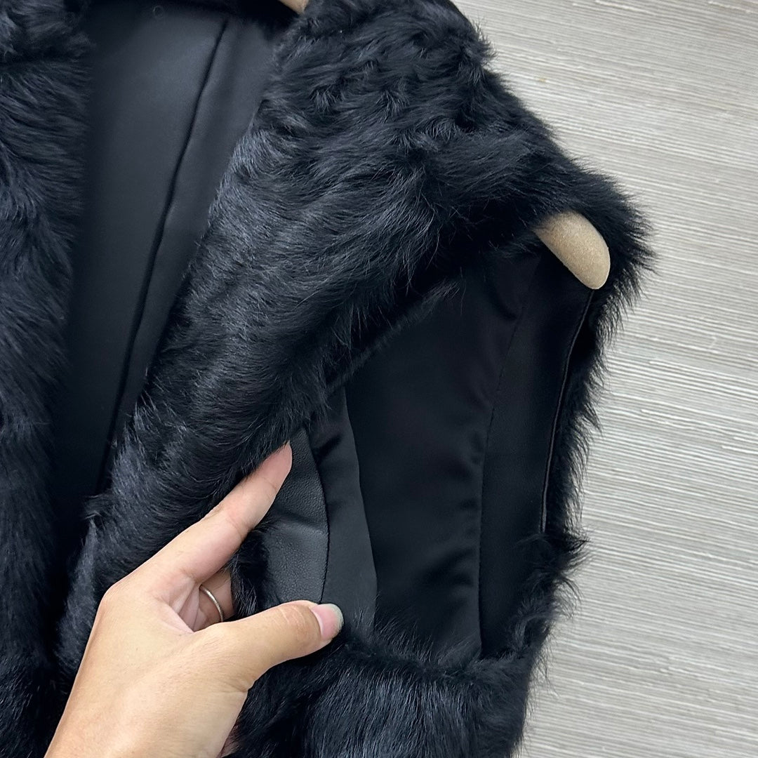 Bru 25 Wool and sheepskin vest