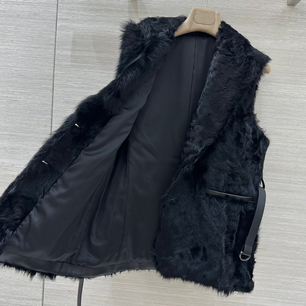 Bru 25 Wool and sheepskin vest