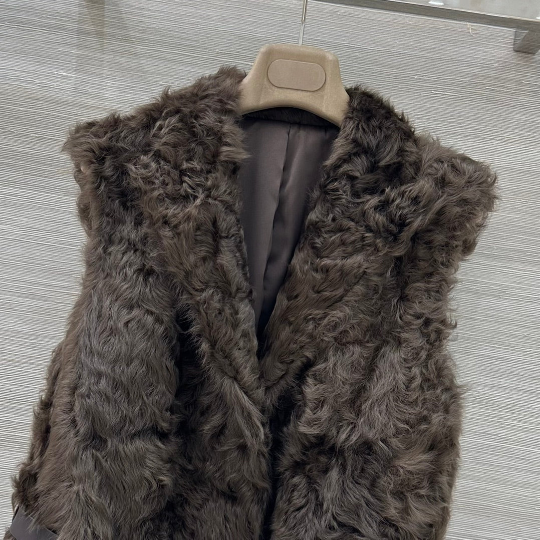 Bru 25 Wool and sheepskin vest