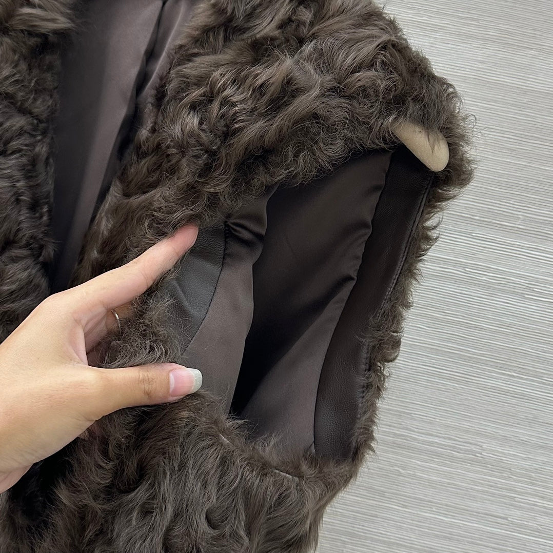 Bru 25 Wool and sheepskin vest