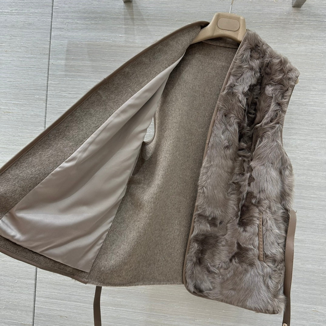 Lor 25 Wool and sheepskin vest