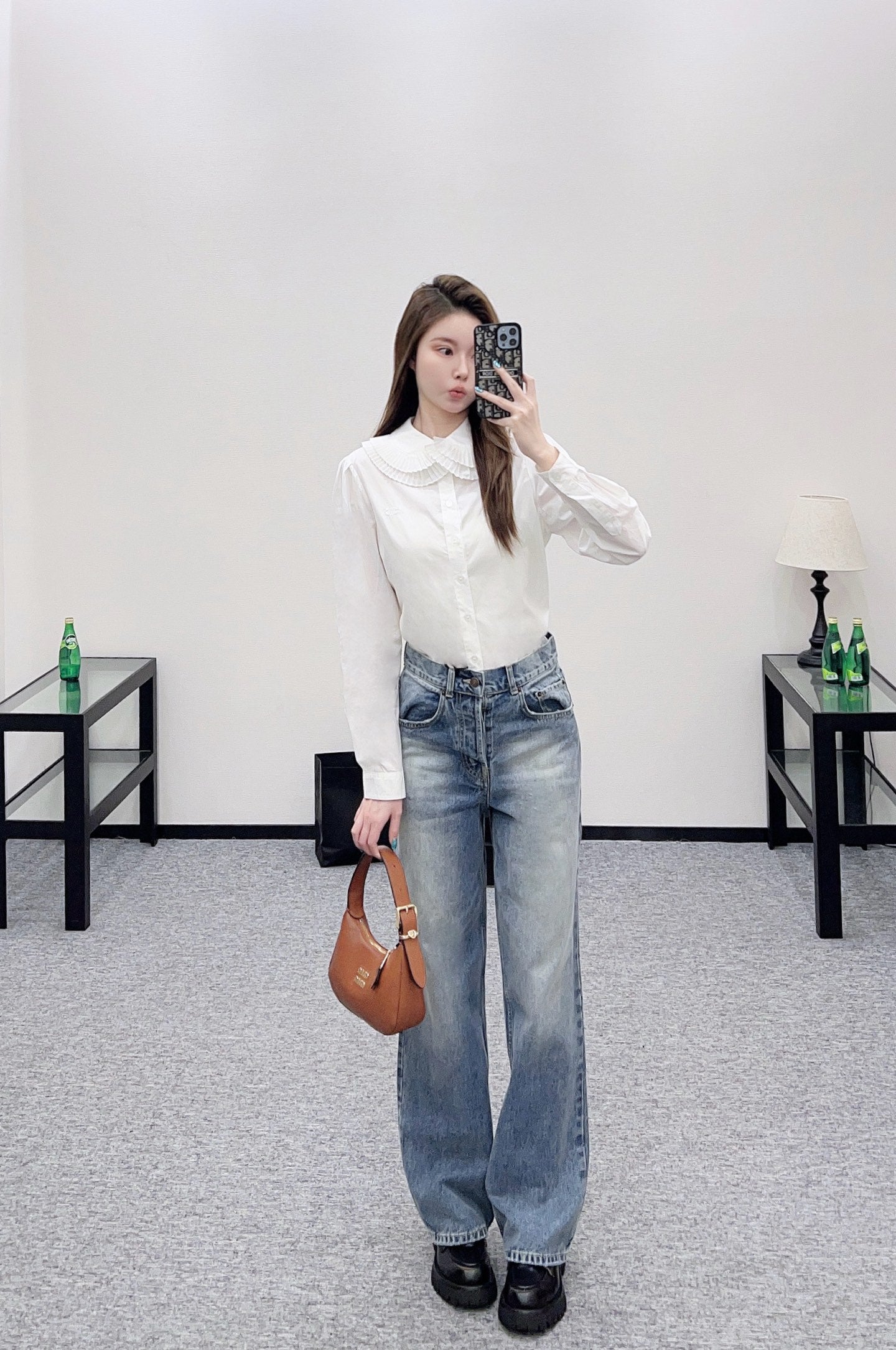 Ce 25 straight-leg denim trousers