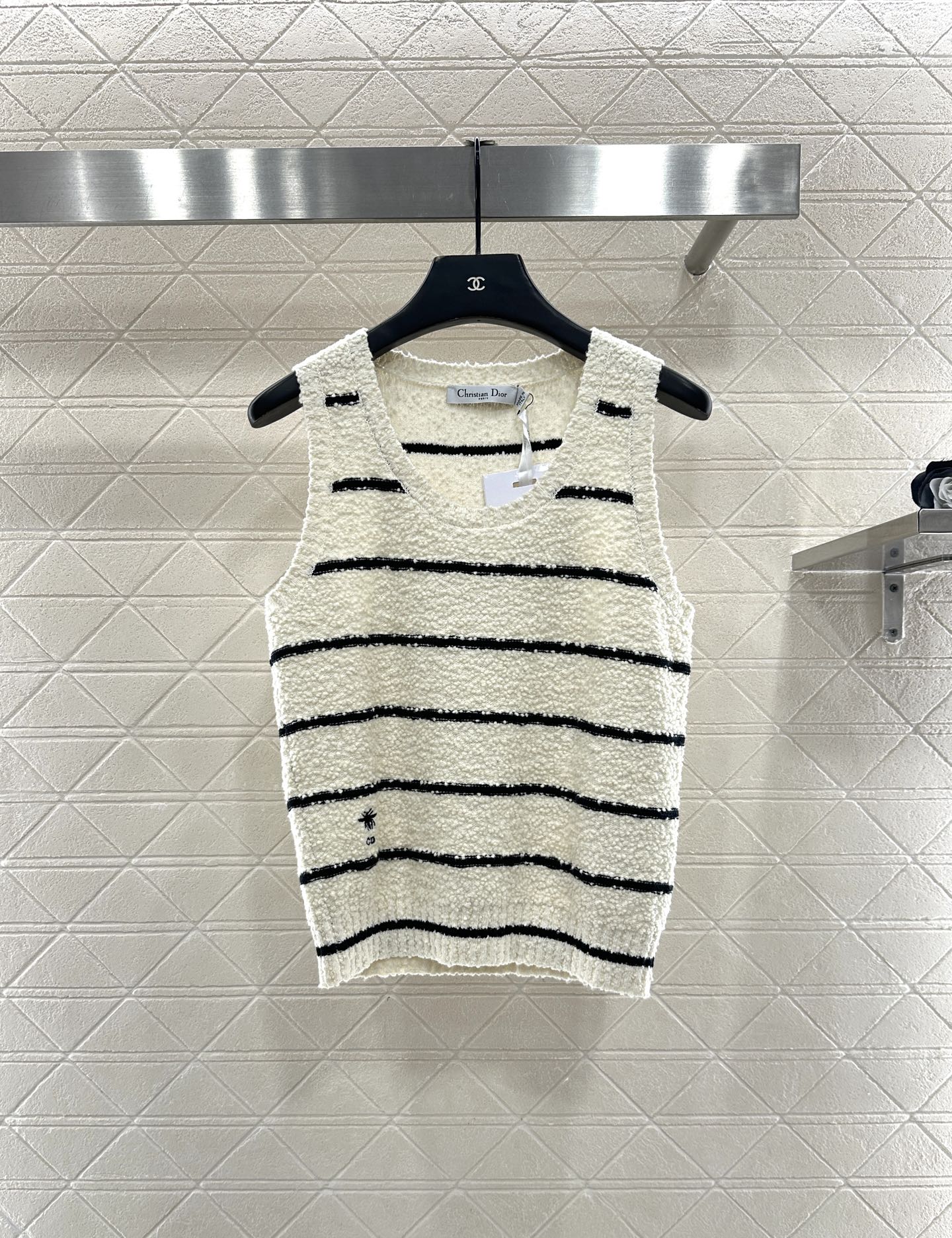Di 25 Crew Neck Knit Cotton Wool Vest