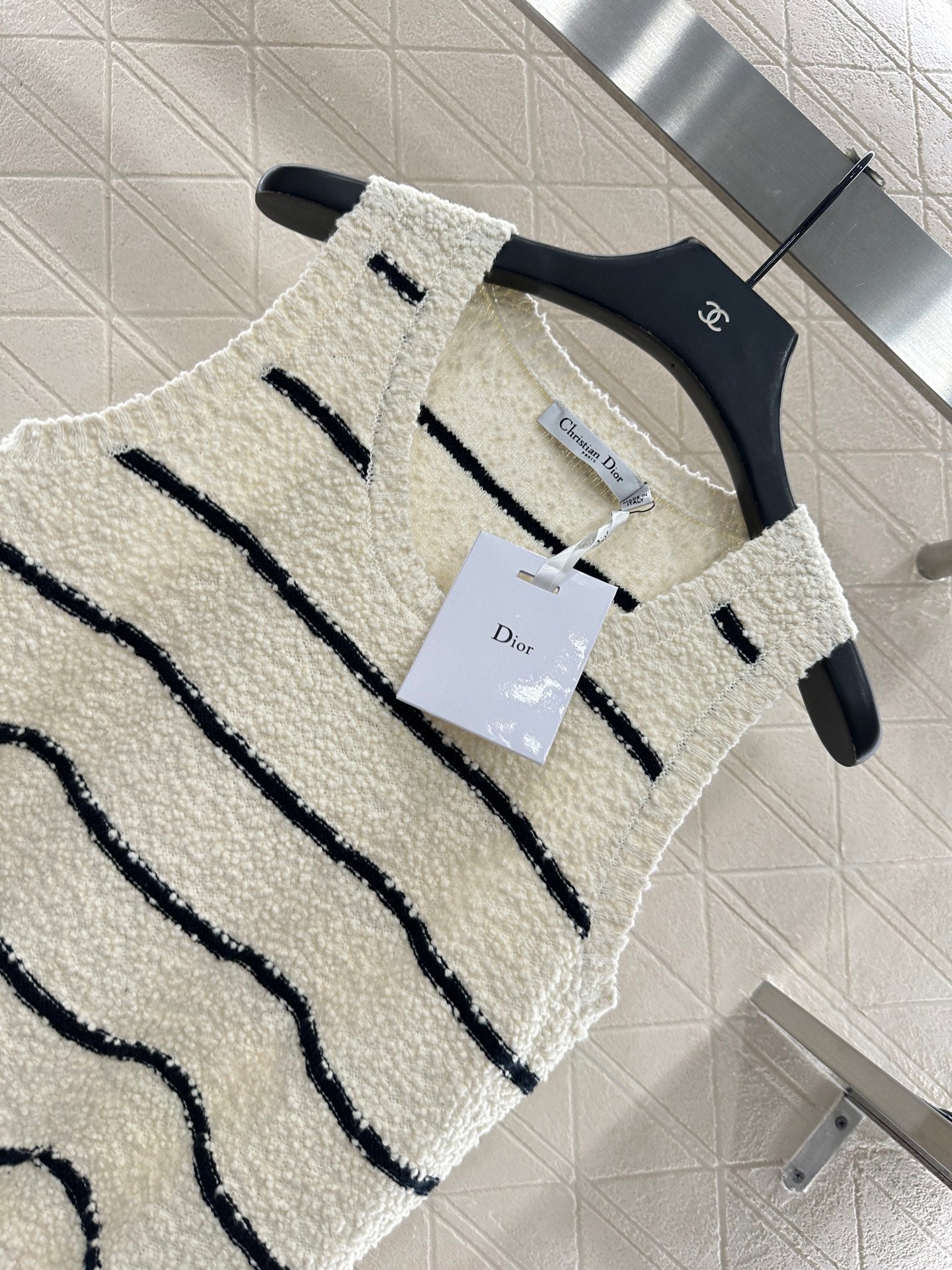 Di 25 Crew Neck Knit Cotton Wool Vest