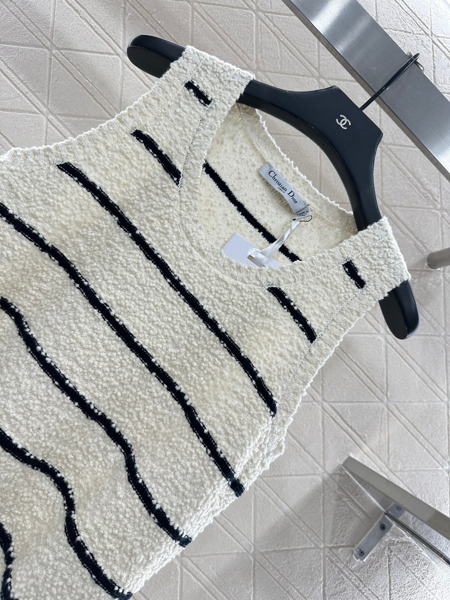 Di 25 Crew Neck Knit Cotton Wool Vest