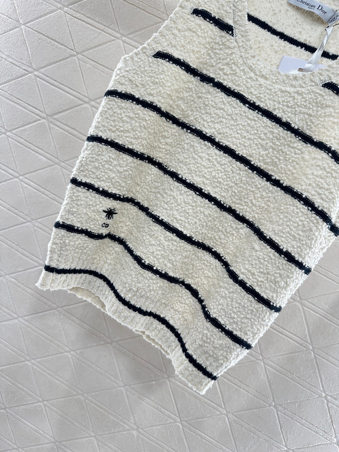 Di 25 Crew Neck Knit Cotton Wool Vest