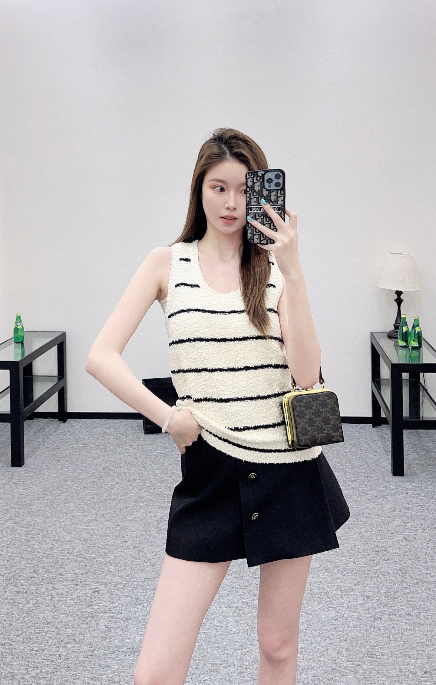 Di 25 Crew Neck Knit Cotton Wool Vest