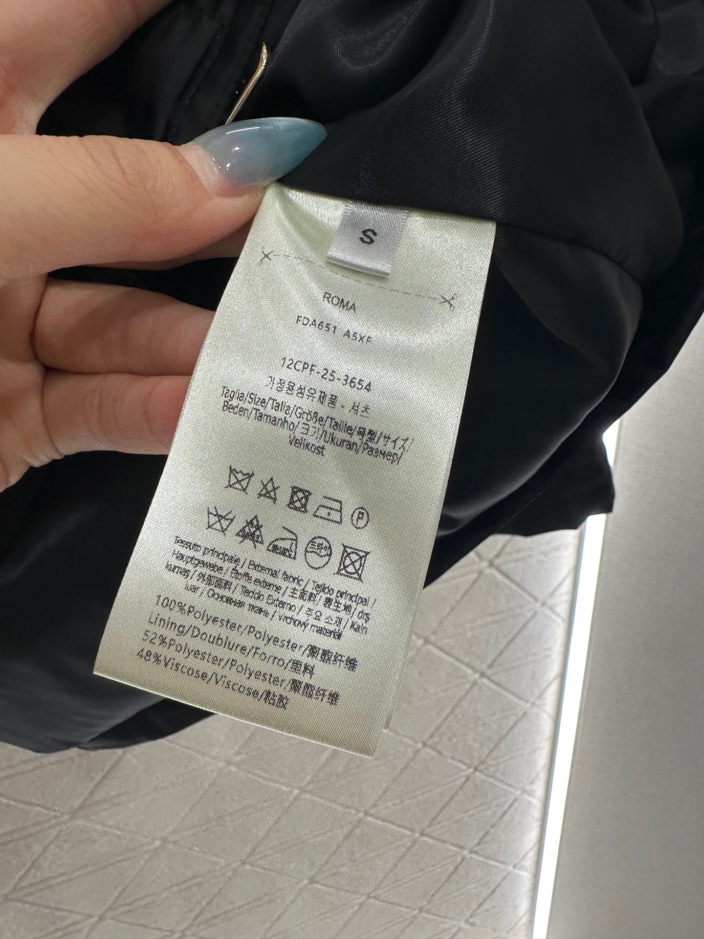 Fe 25 jacquard padded windbreaker jacket