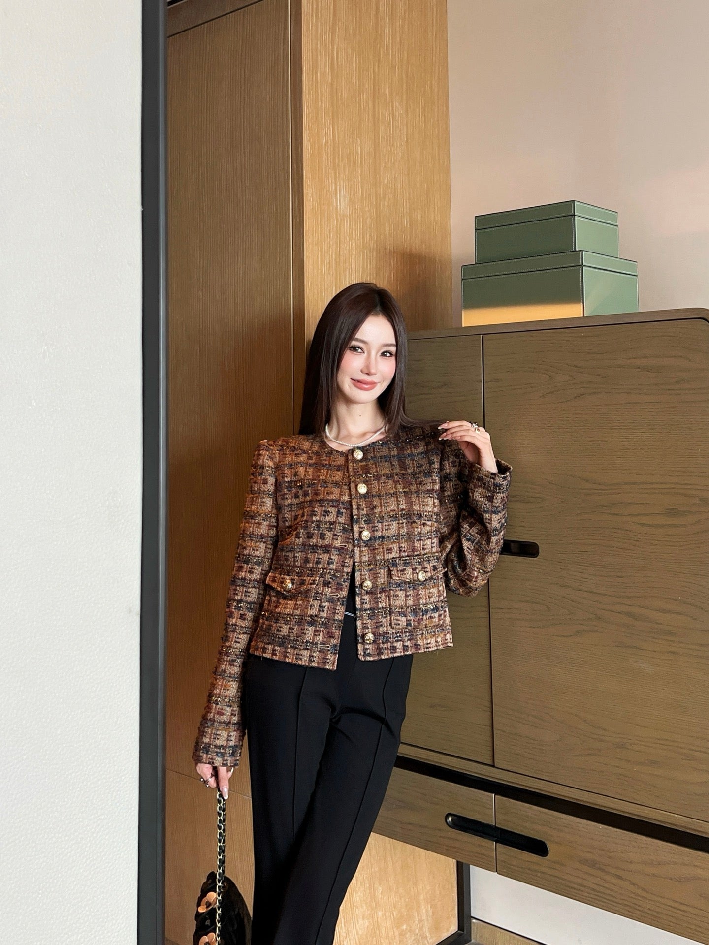 C 25 New Braided Trim Jacket