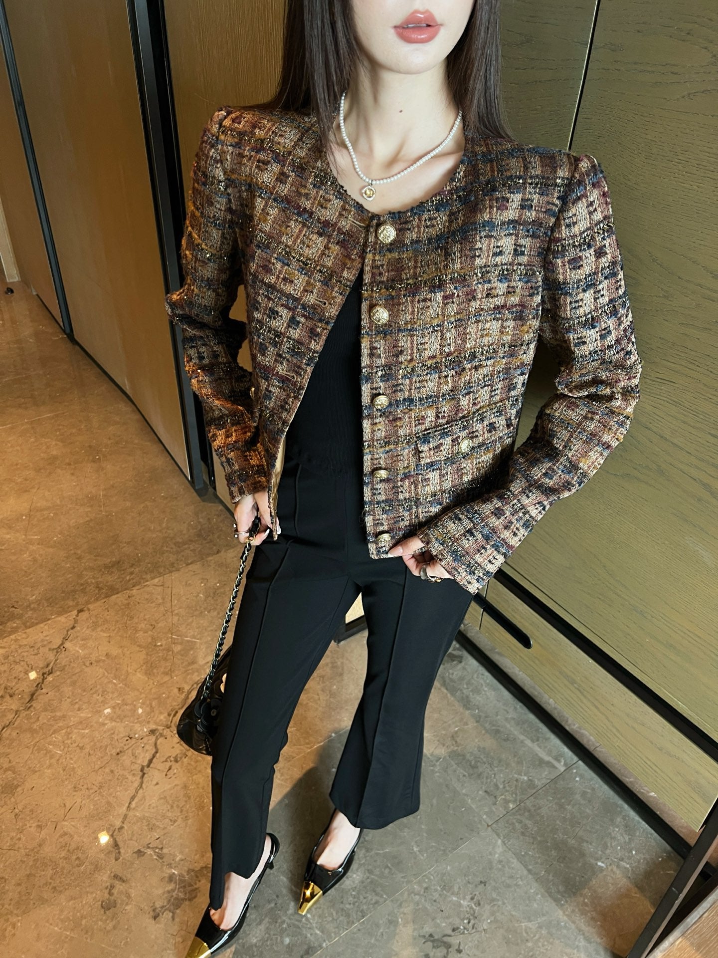 C 25 New Braided Trim Jacket