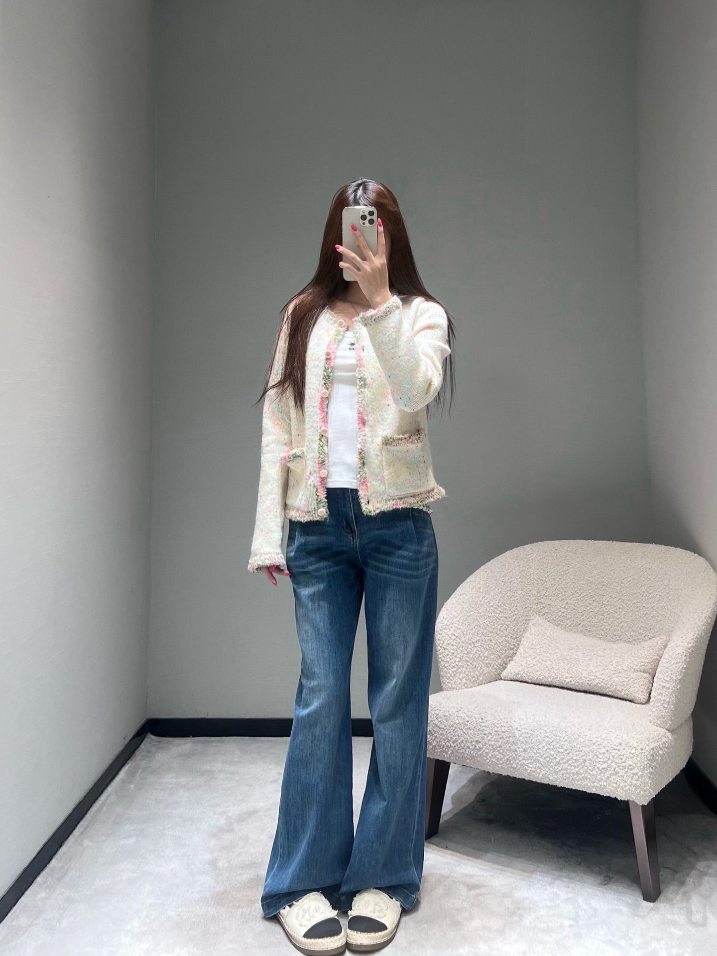 C 25K Wool blend tweed jacket