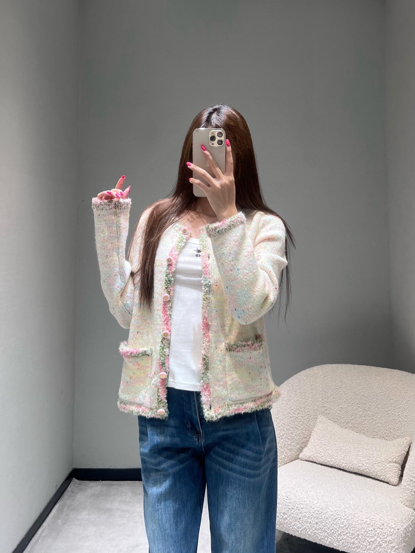 C 25K Wool blend tweed jacket