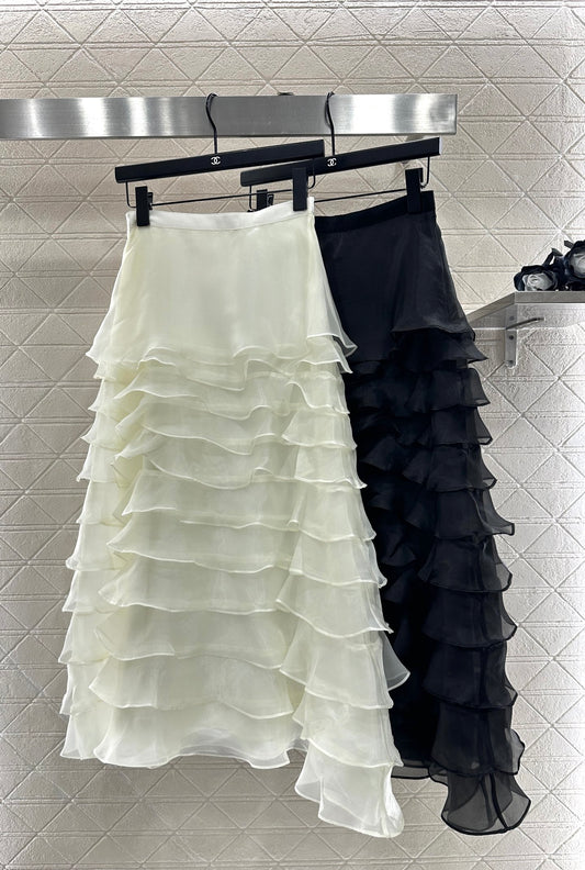 Di 25 Cake multi-layer long tulle skirt