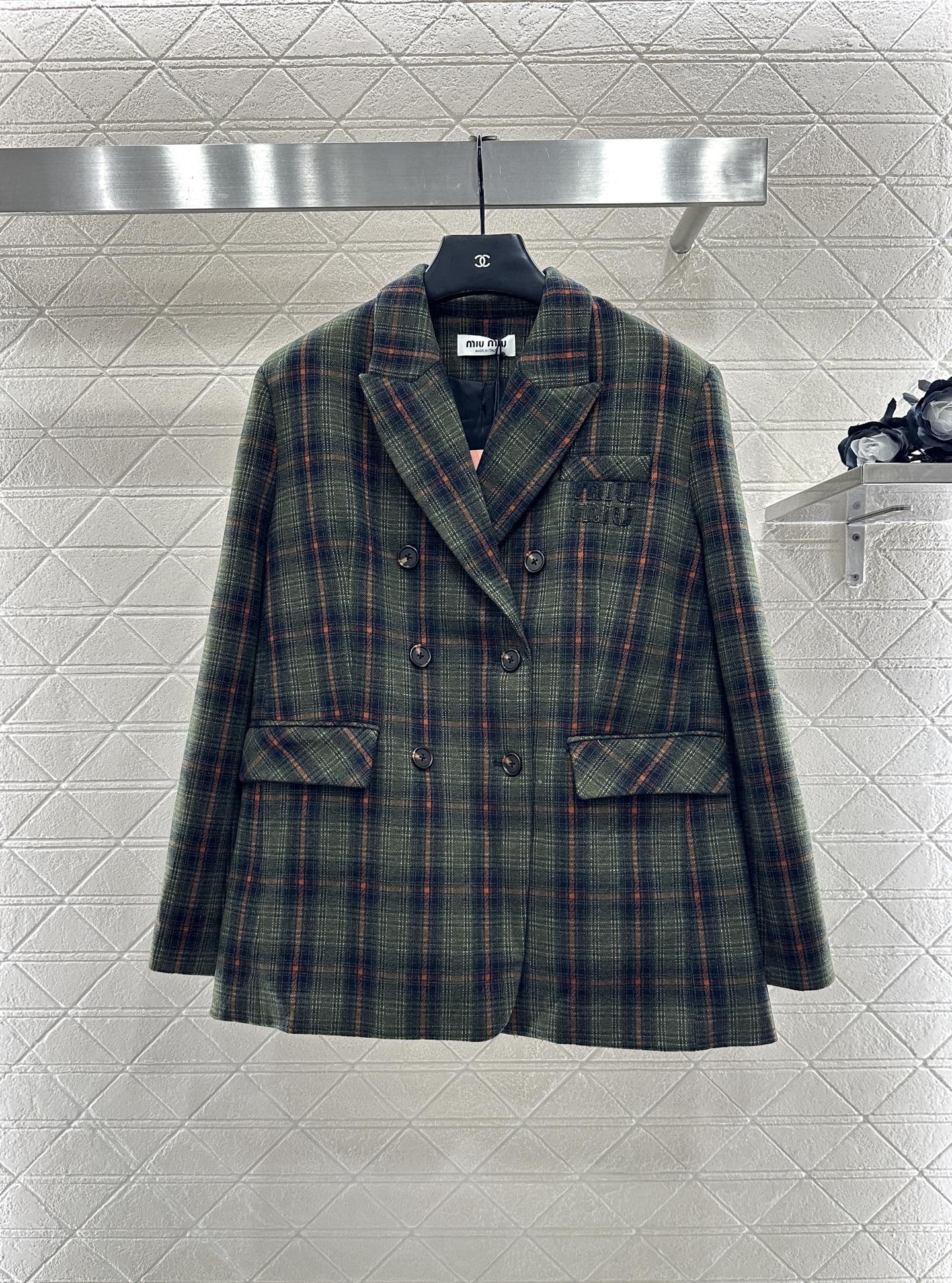 Mi 25 Plaid Blazer and Skirt Set